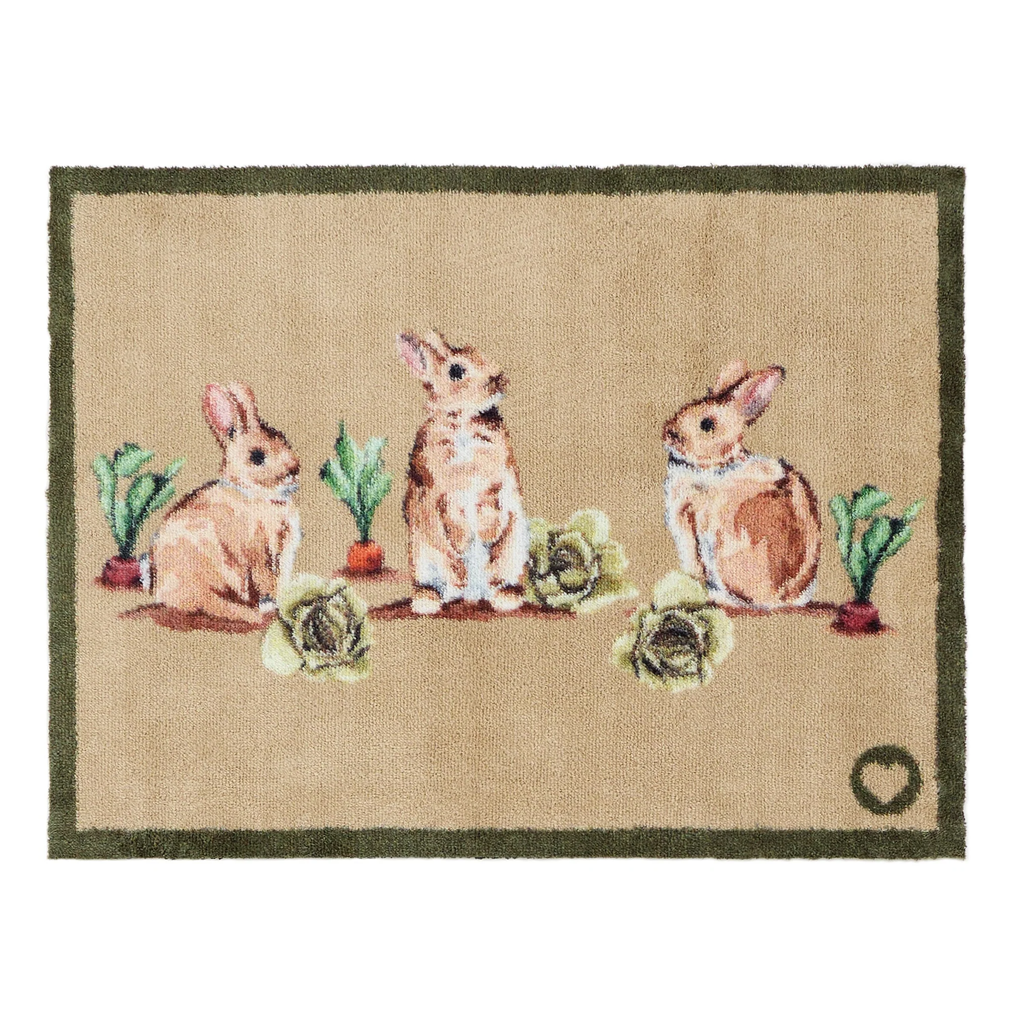 Allotment Bunnies Washable Doormat
