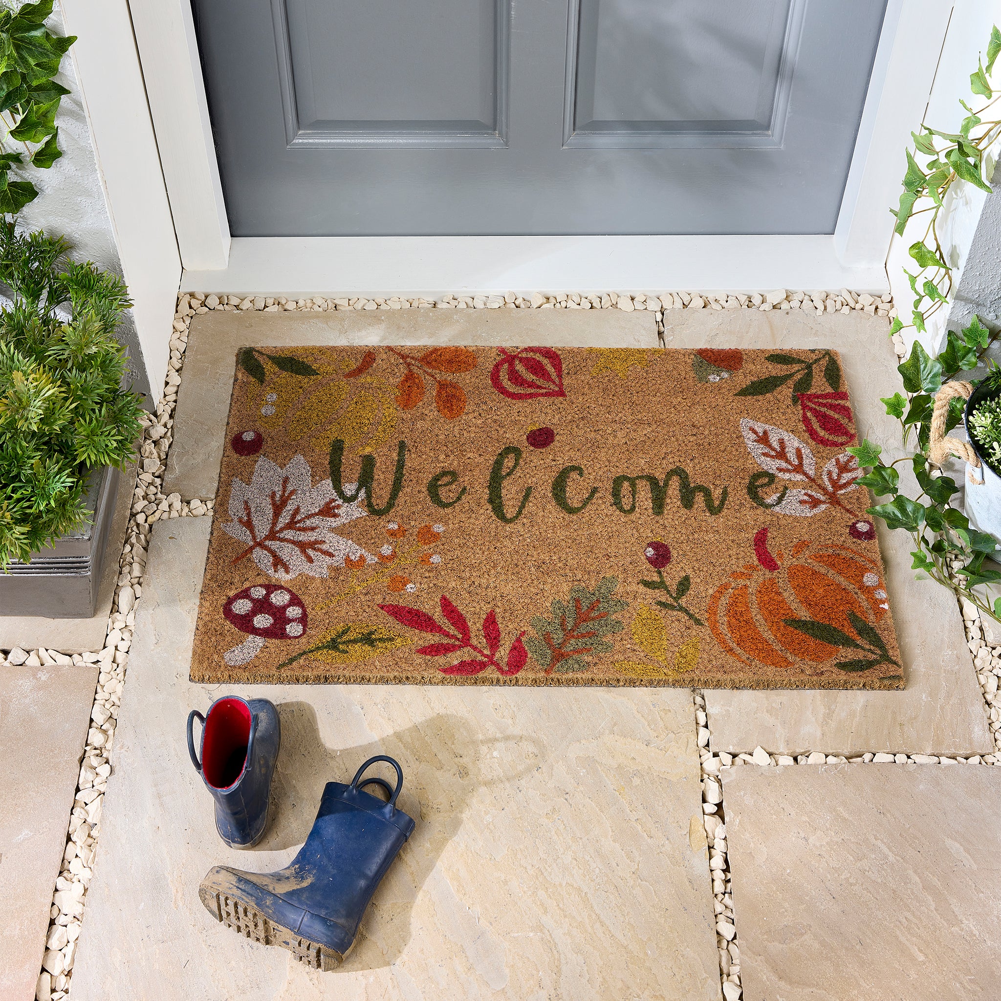 Autumnal Welcome Coir Doormat - Image 2
