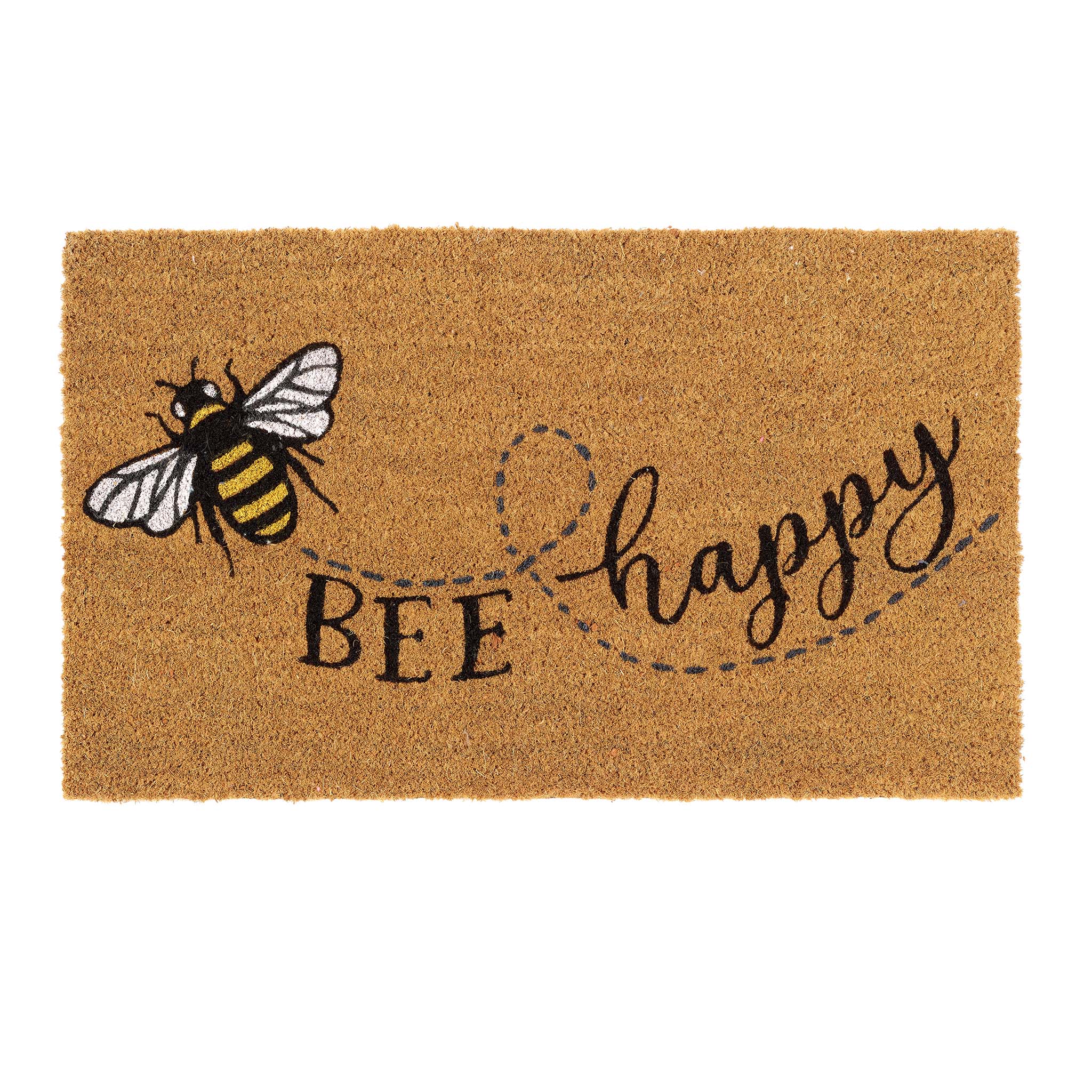 Bee Happy Coir Doormat