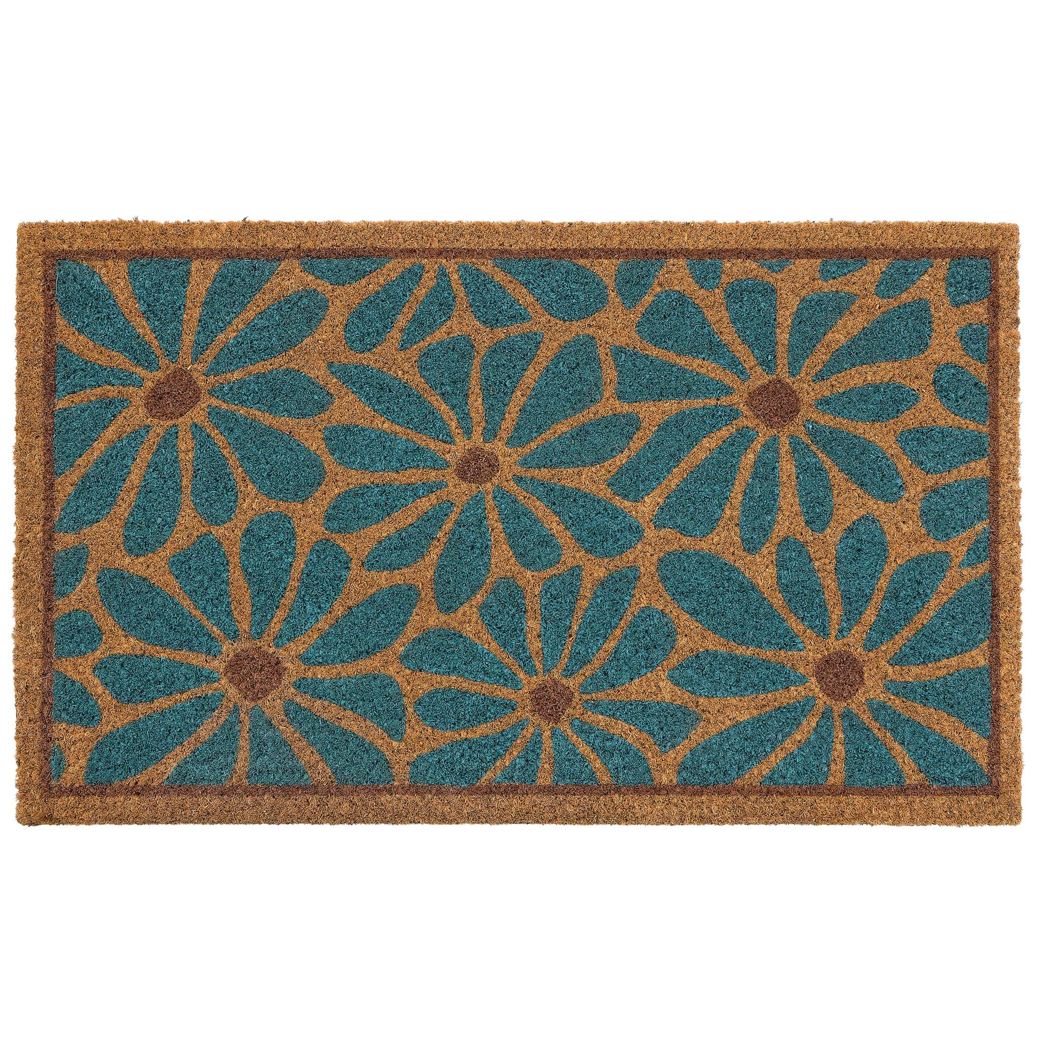 Boho Floral Coir Doormat