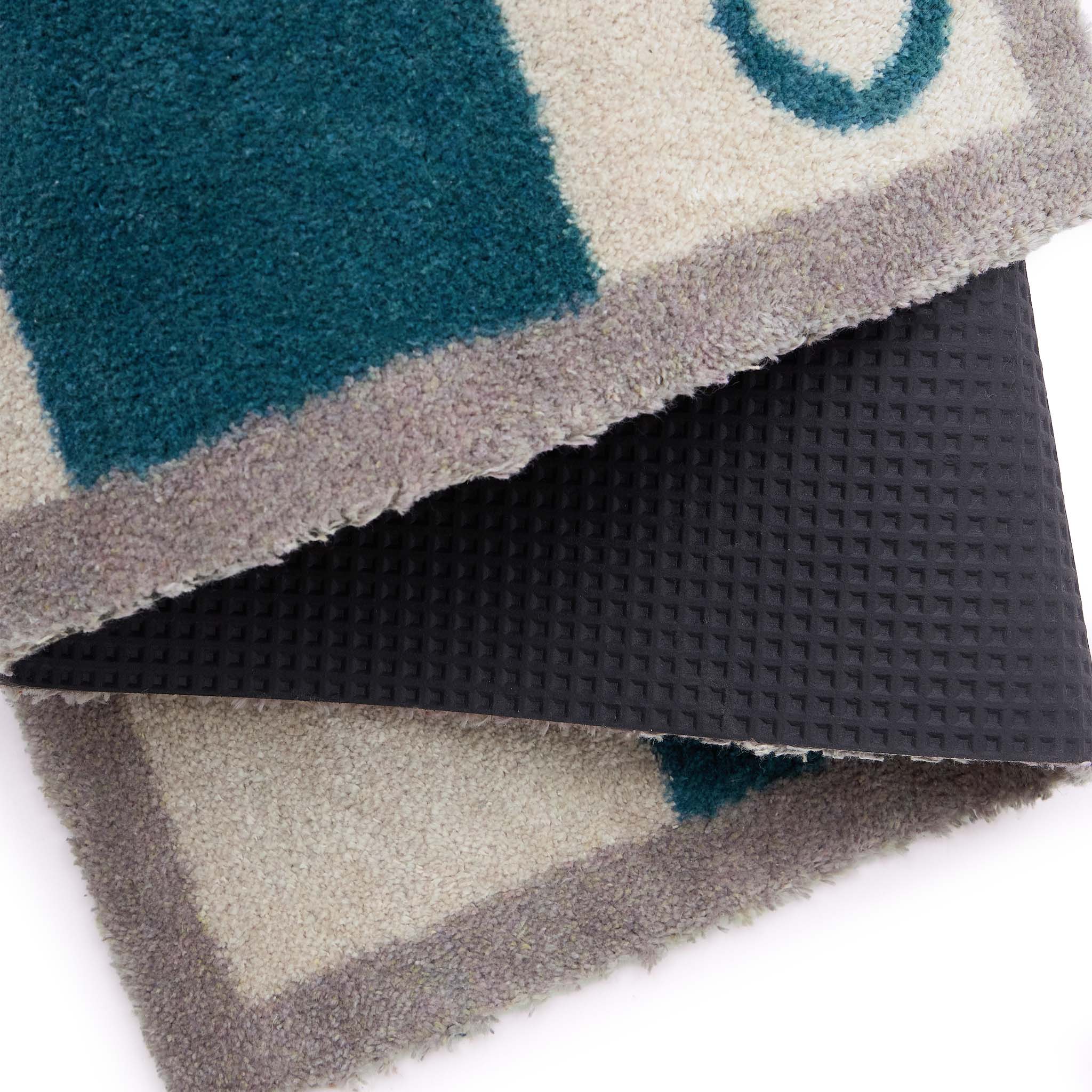 Bone Stripe Teal Washable Doormat - Image 4