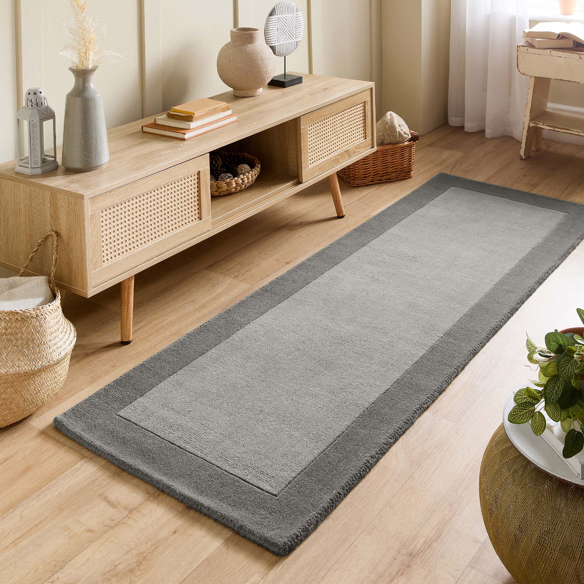 Borders Wool Runner Grey - Image 2