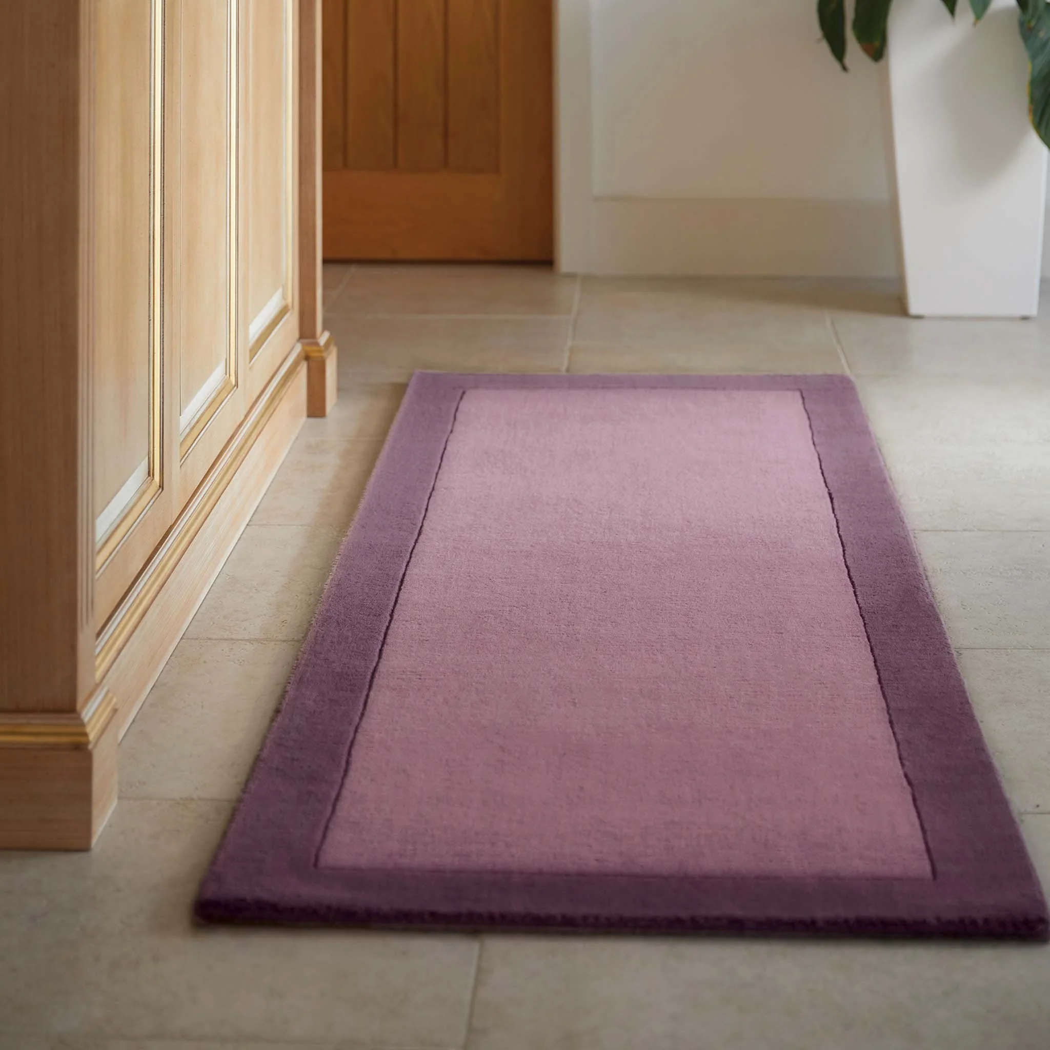 Borders Wool Runner Mauve - Image 3