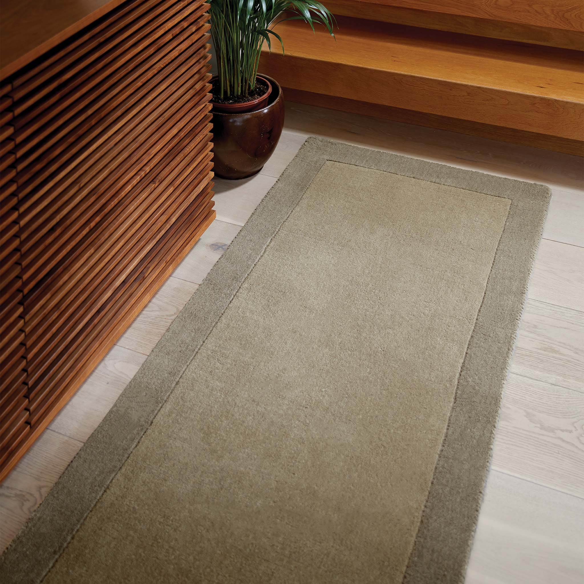 Borders Wool Runner Taupe - Image 2