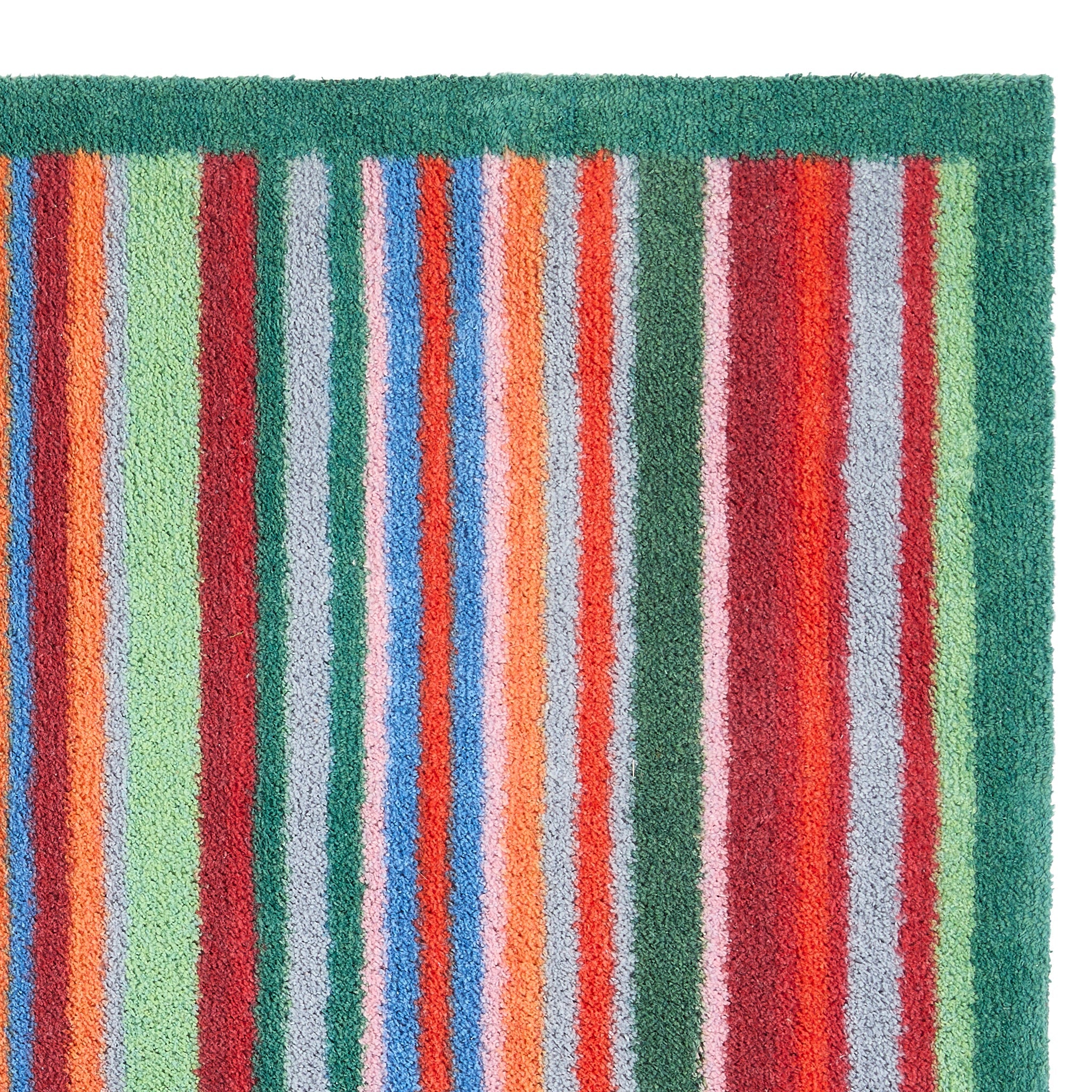 Bright Green Stripe Washable Doormat - Image 4
