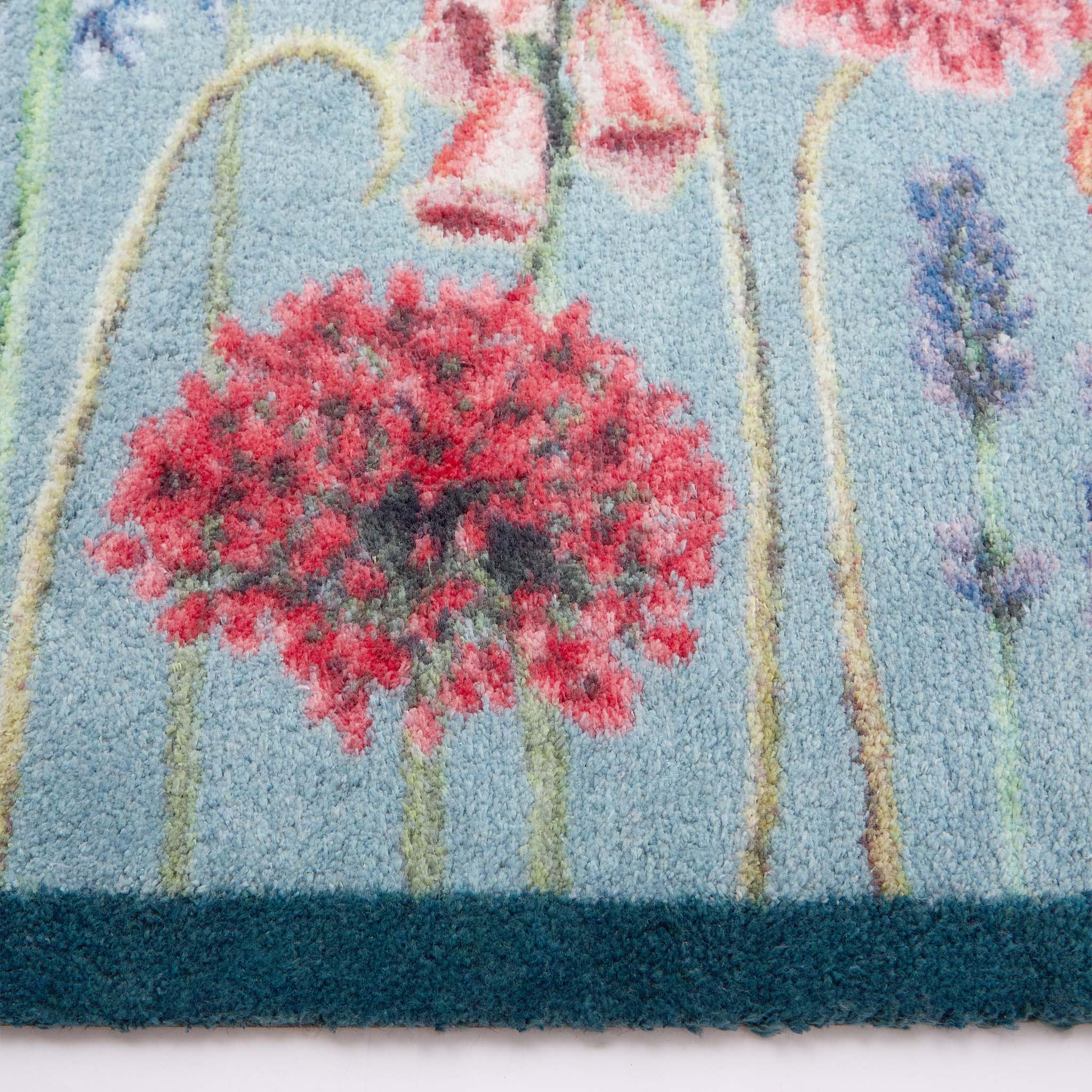 Butterfly Garden Blue Washable Doormat - Image 3