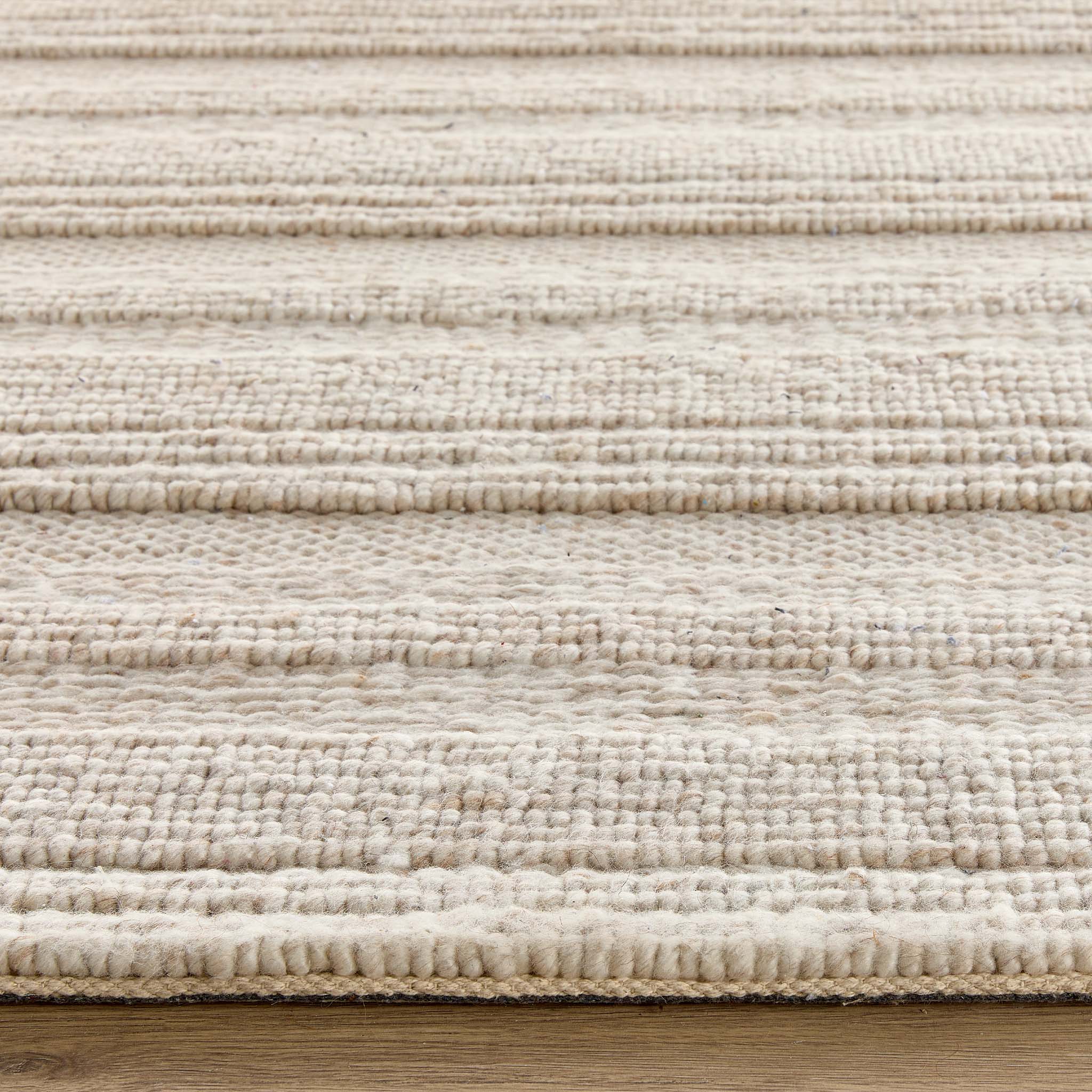 Chunky Knit Rug Cream - Image 5