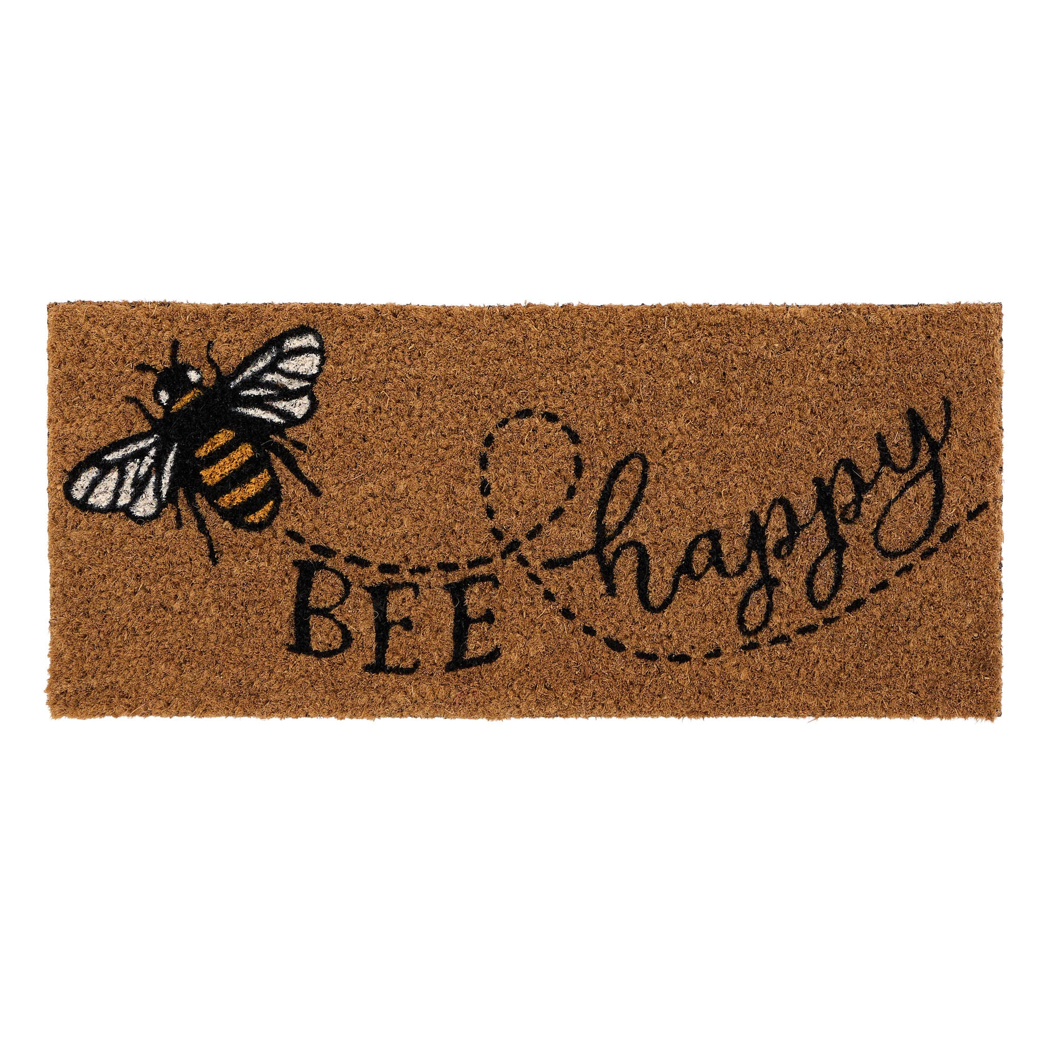 Coir Insert Bee Happy Doormat