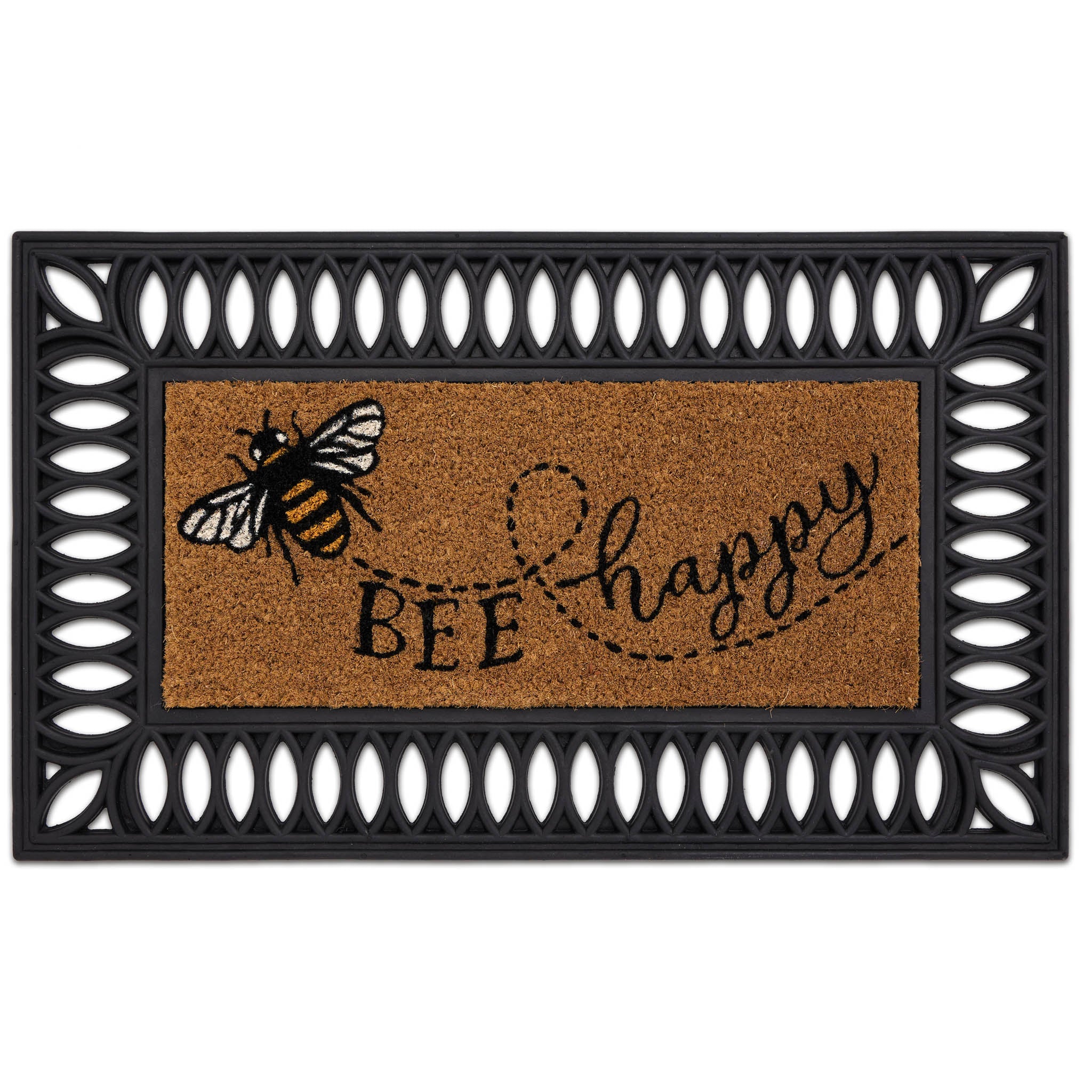 Coir Insert Bee Happy Doormat - Image 3