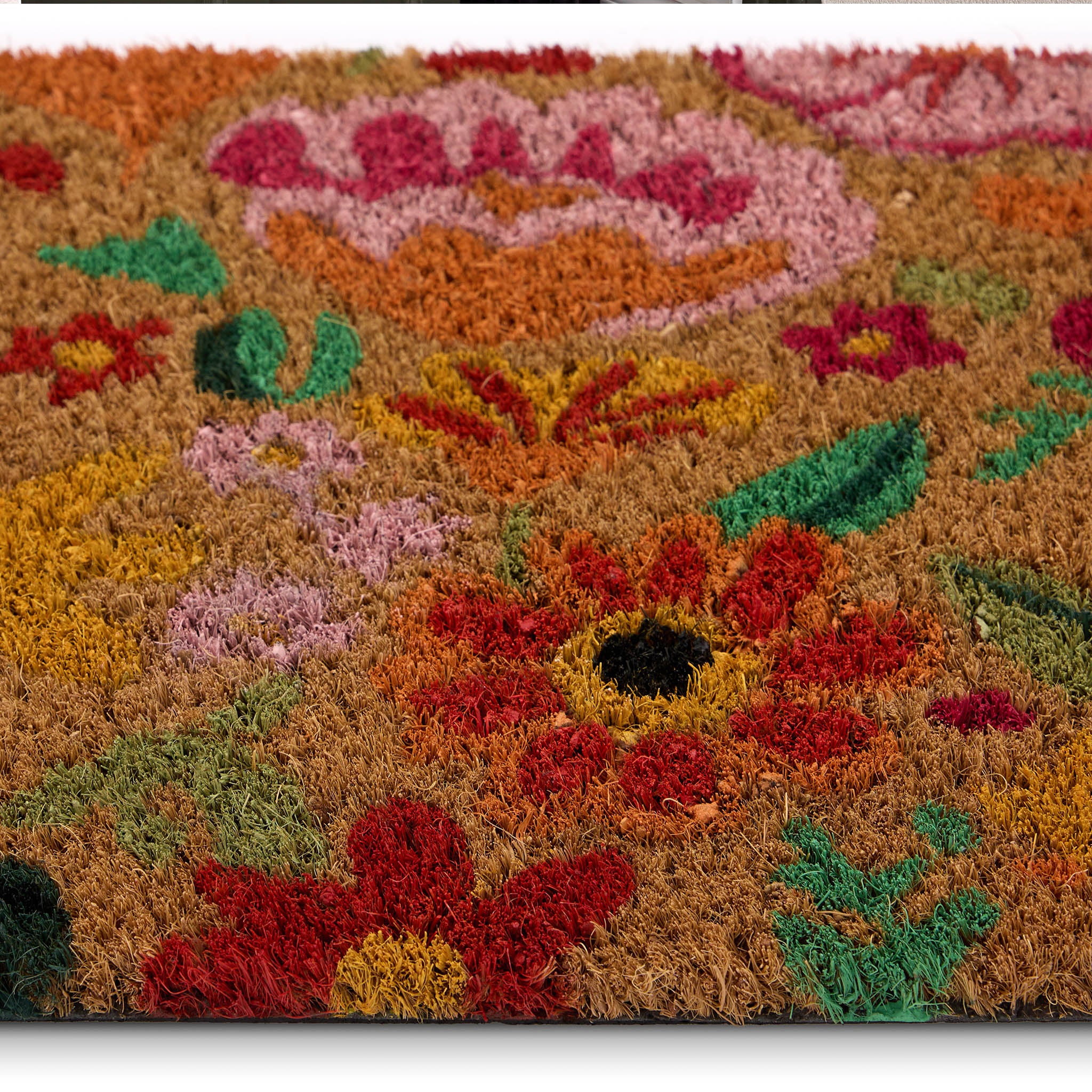 Coir Insert Bright Blooms Doormat - Image 4