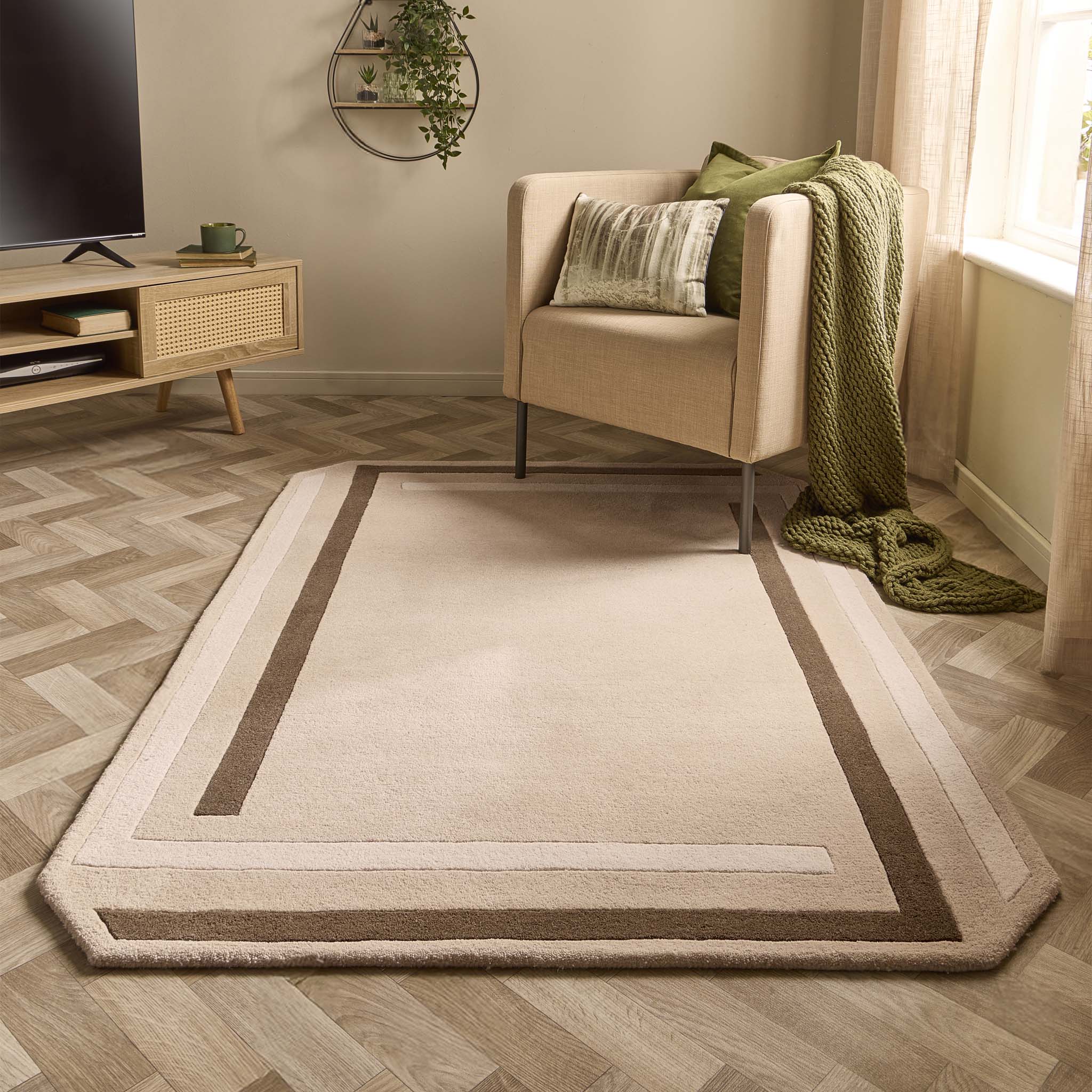 Contour Rug Beige/Brown - Image 2