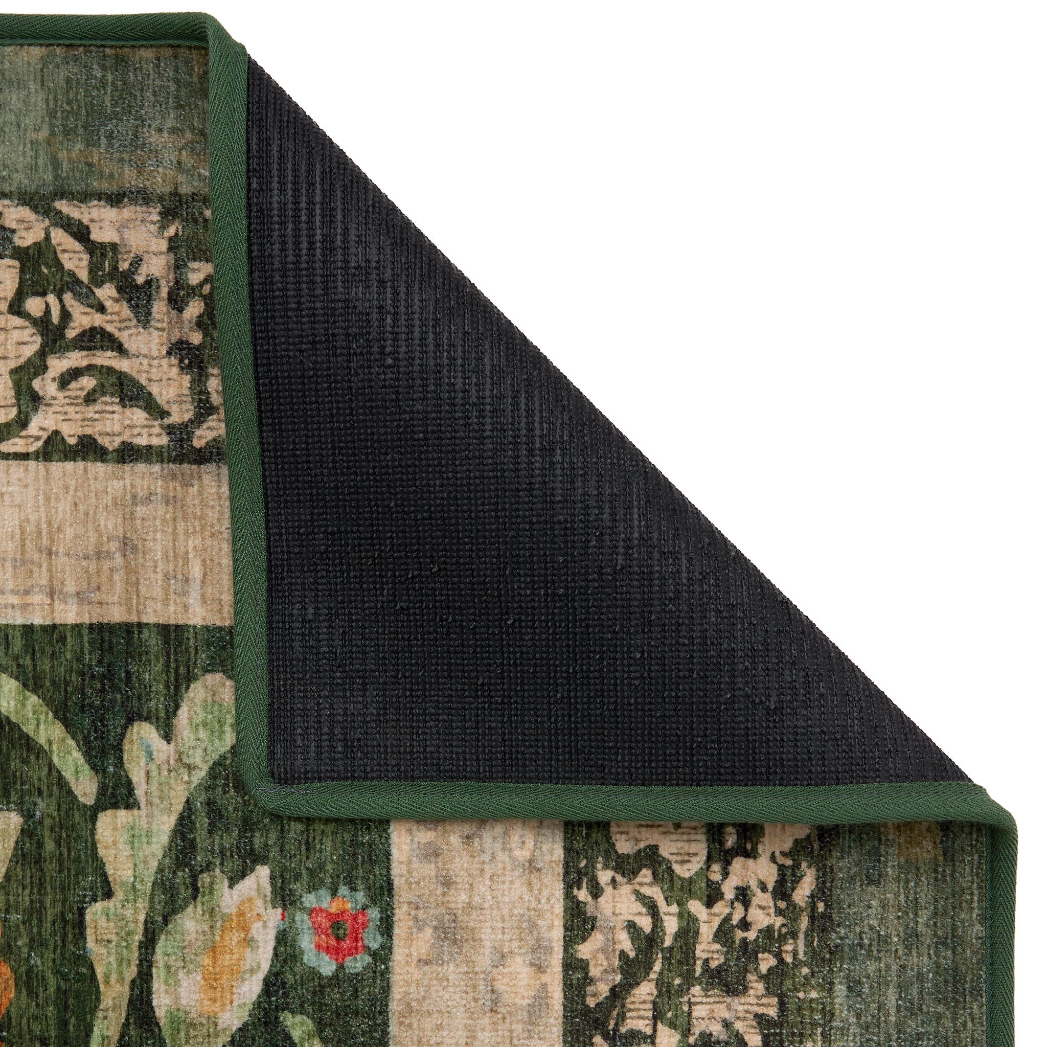 Country Paisley Green Eco-Washable Rug - Image 5