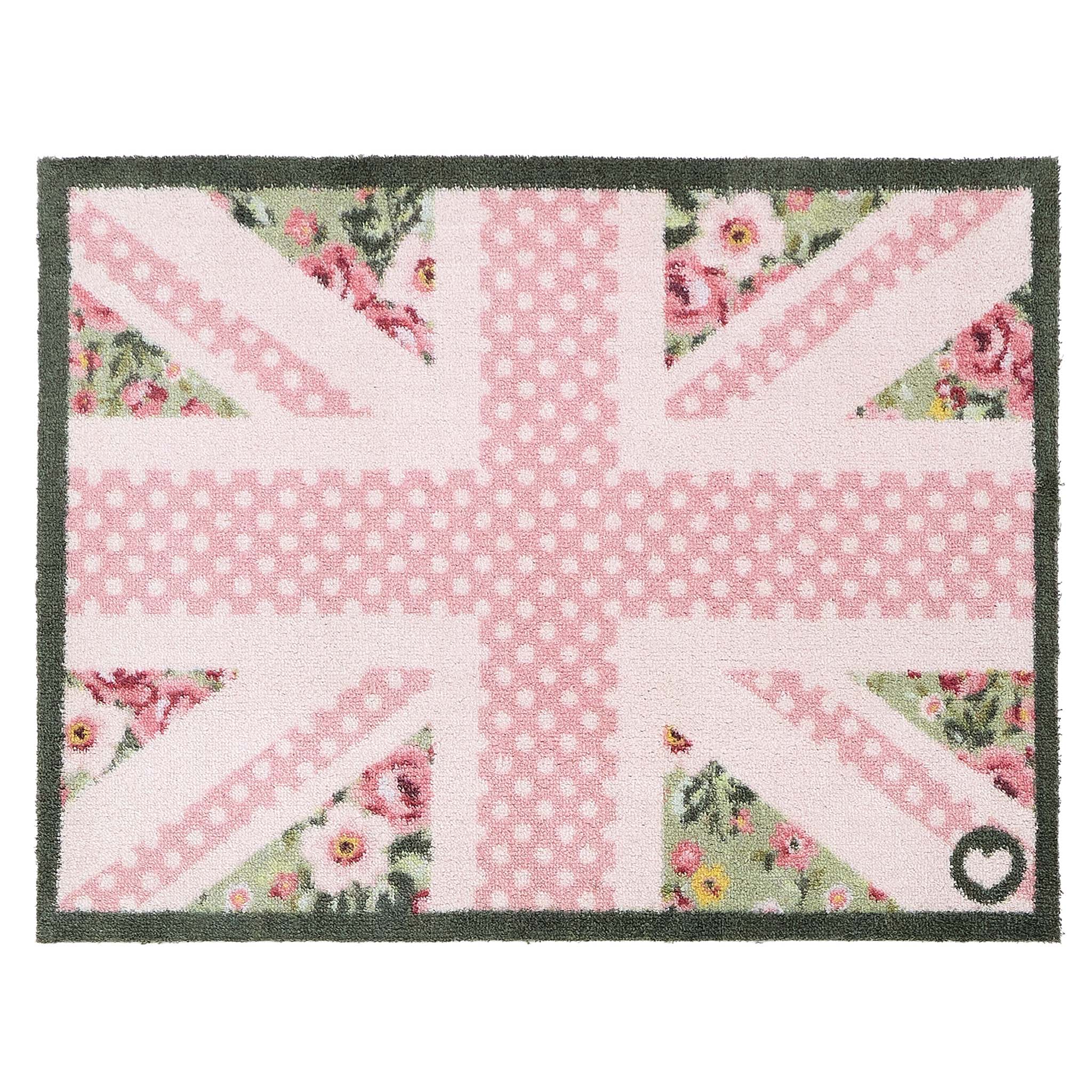Country Rose Flag Washable Doormat