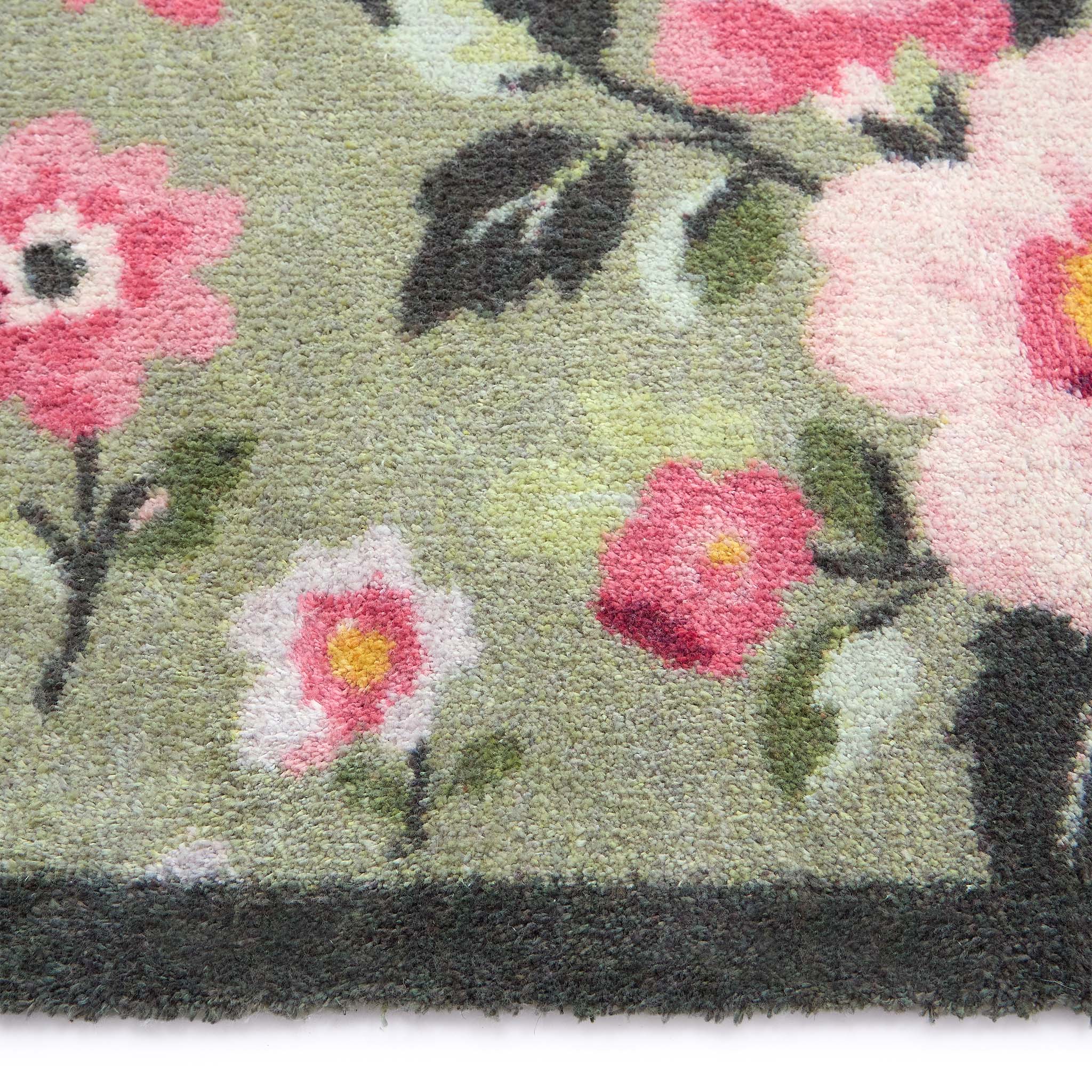 Country Rose Floral Washable Doormat - Image 3