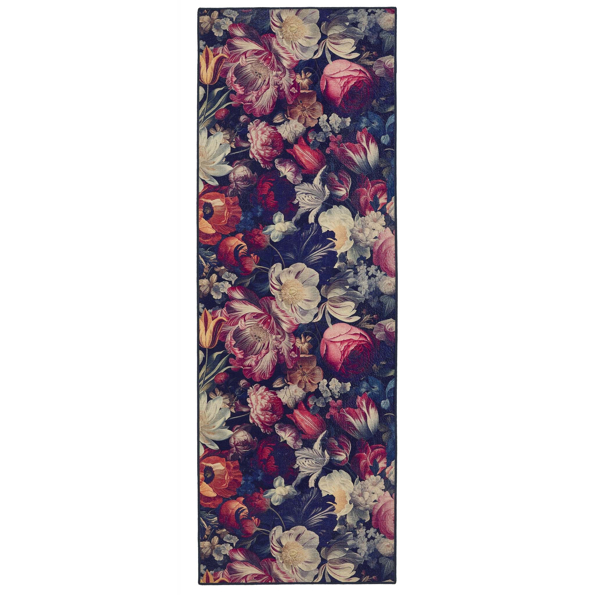 Dark Florals Eco-Washable Runner
