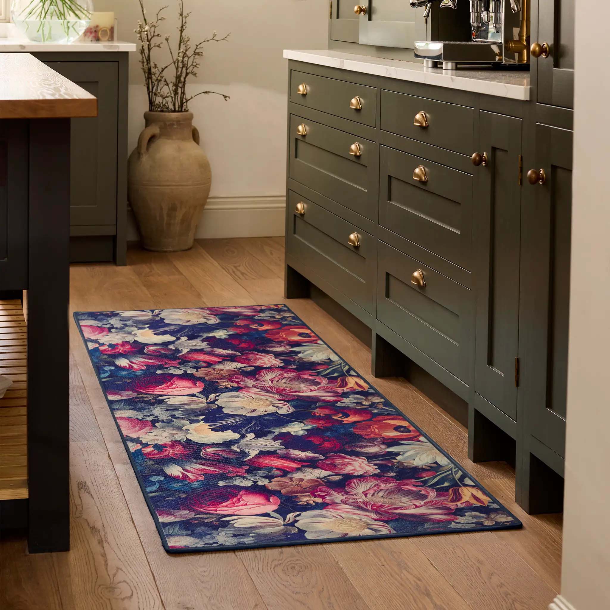 Dark Florals Eco-Washable Runner - Image 2
