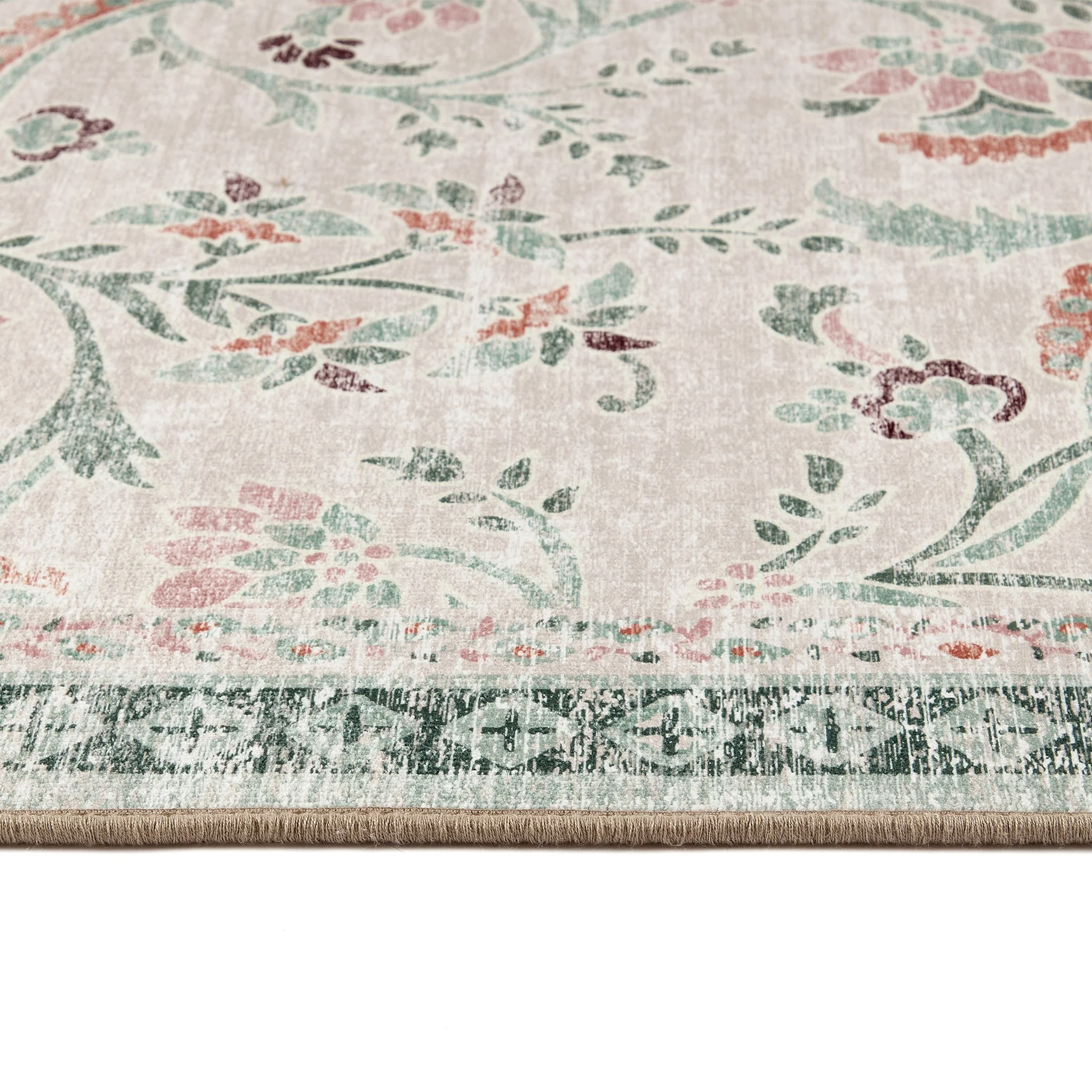 English Floral Eco-Washable Rug - Image 5