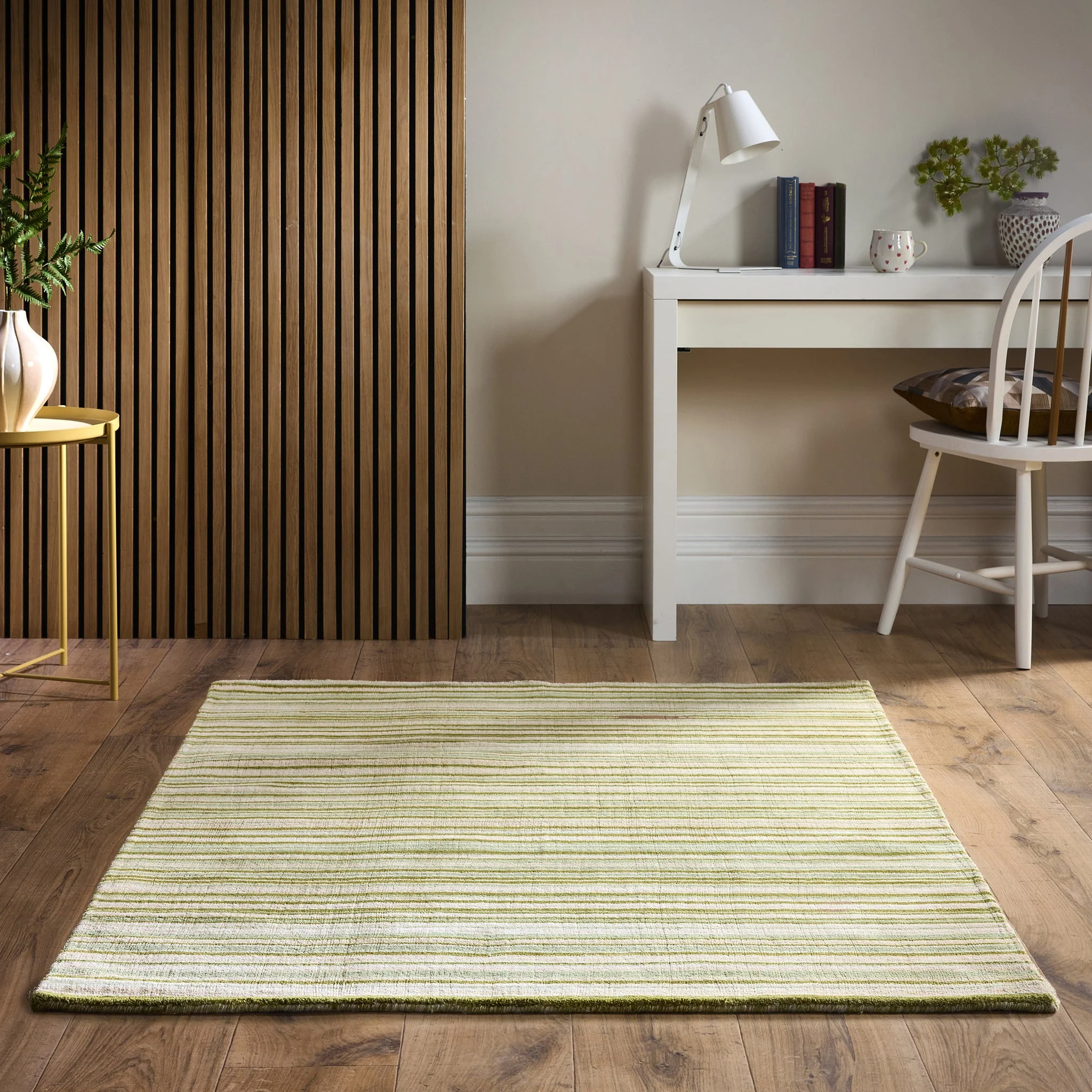 Fine Stripes Rug Green - Image 2