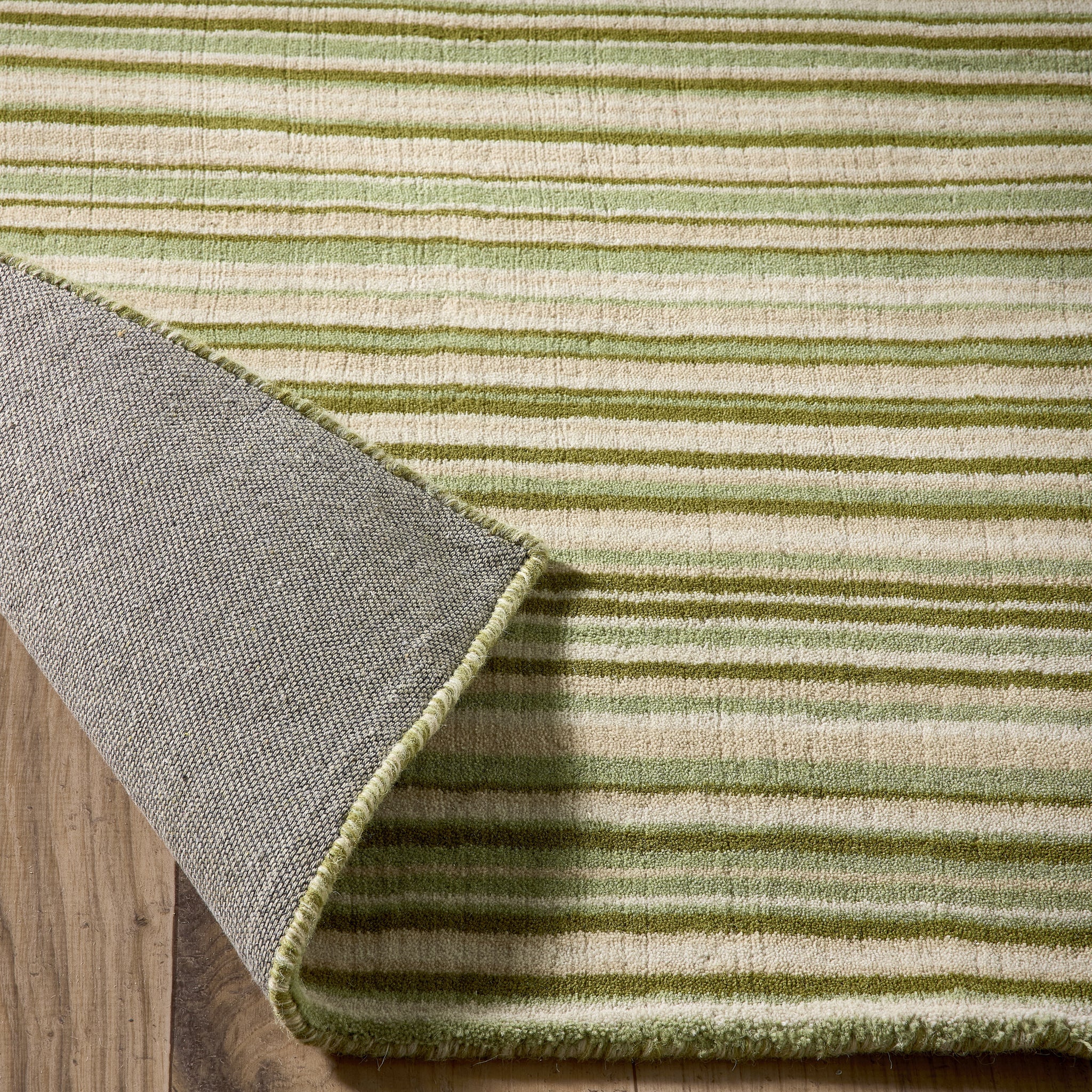 Fine Stripes Rug Green - Image 5