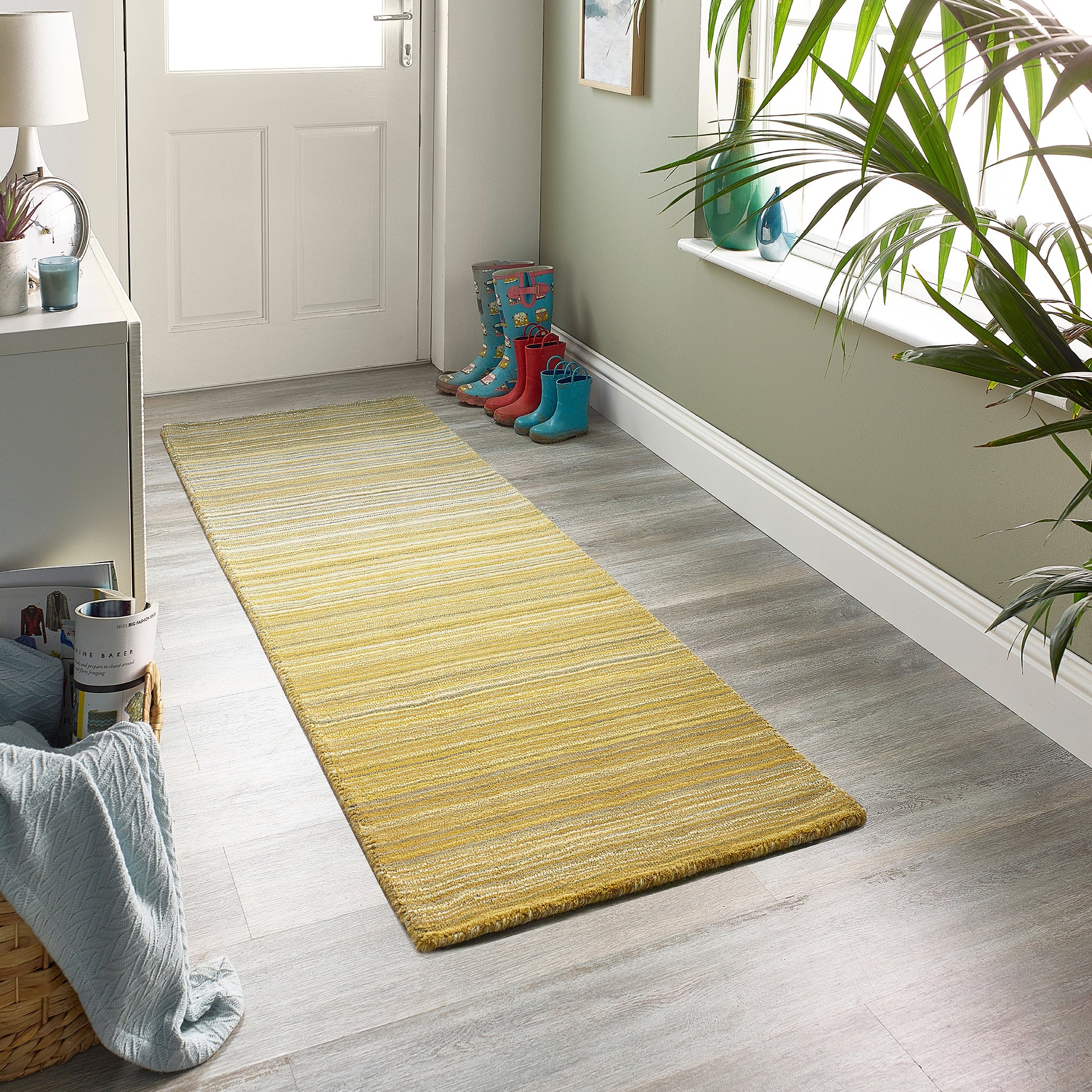 Fine Stripes Runner Ochre - Image 2