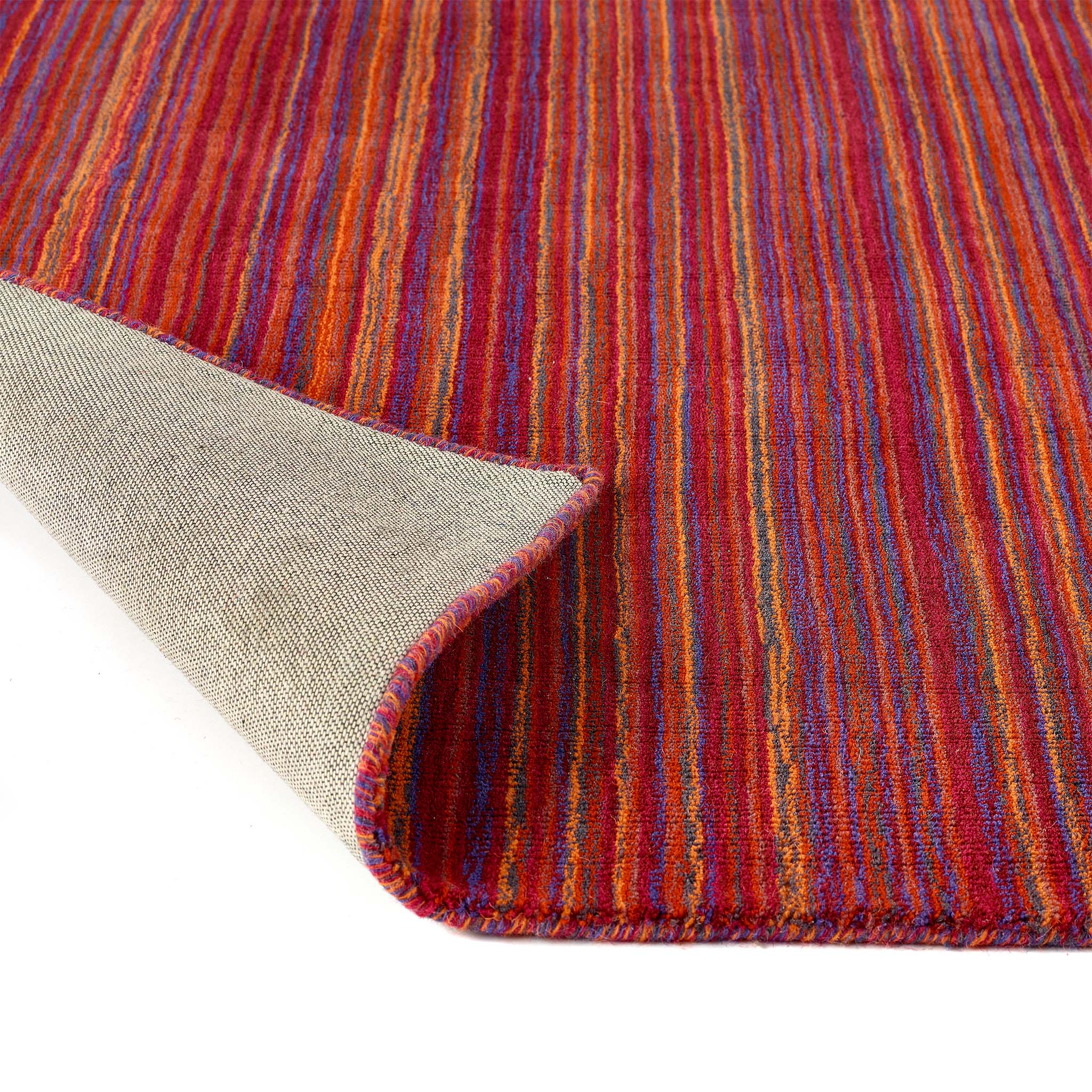 Fine Stripes Rug Purple/Pink - Image 3