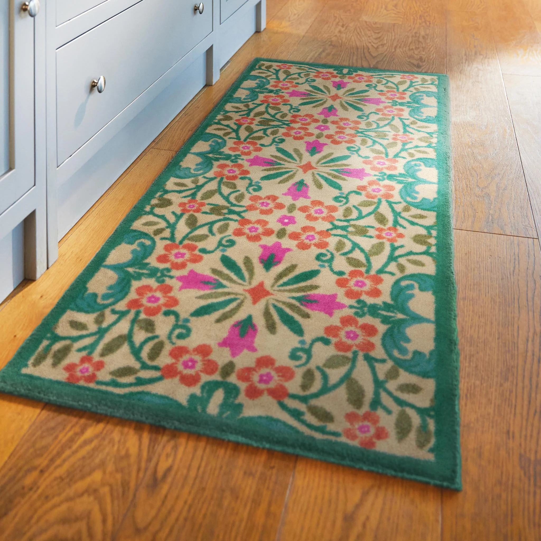 Folk Floral Washable Runner - Image 2