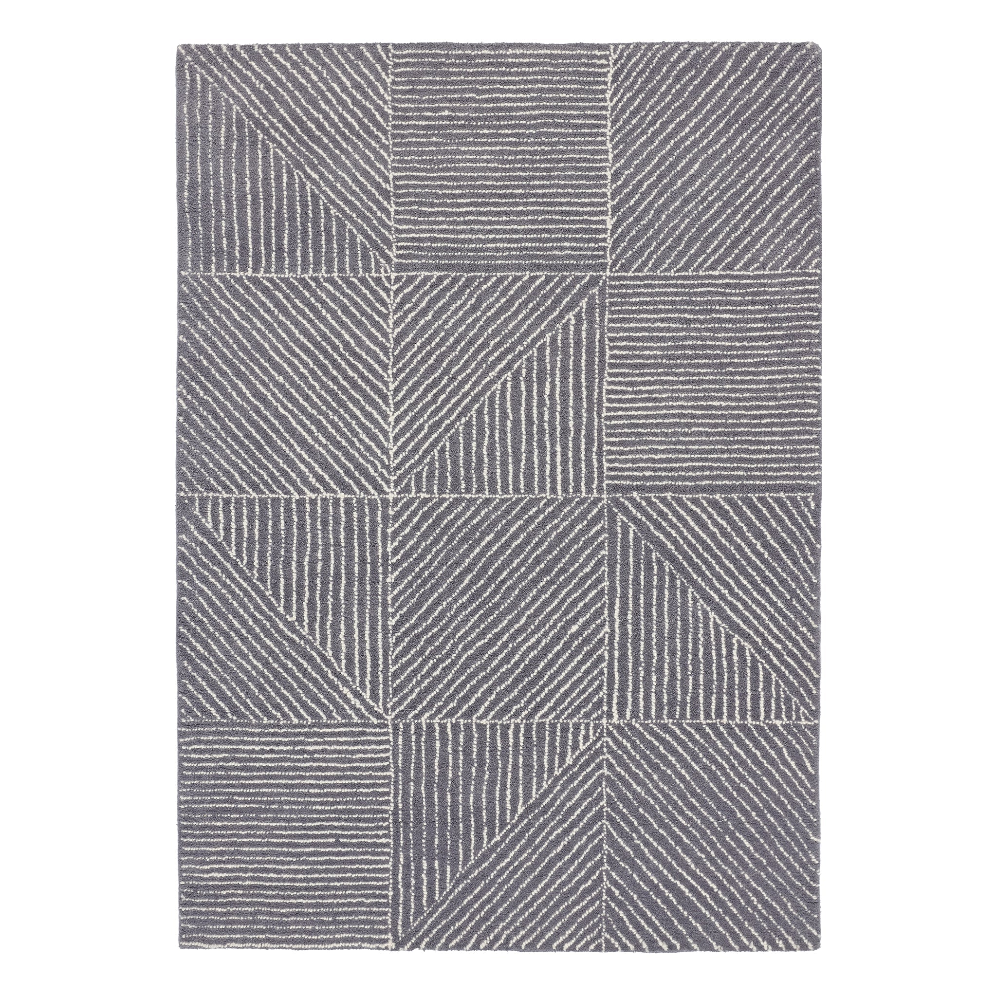 Geometric Rug Charcoal