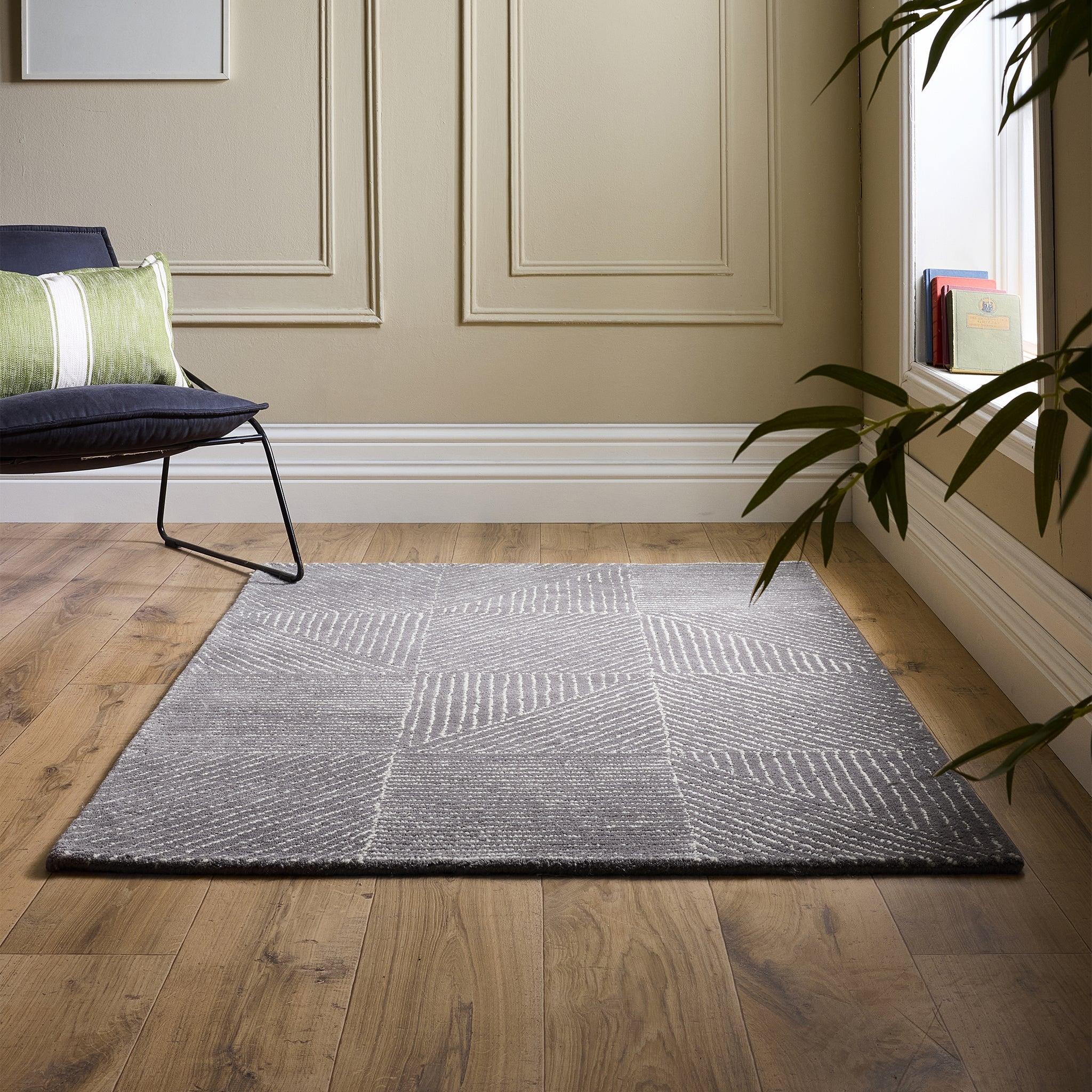 Geometric Rug Charcoal - Image 2