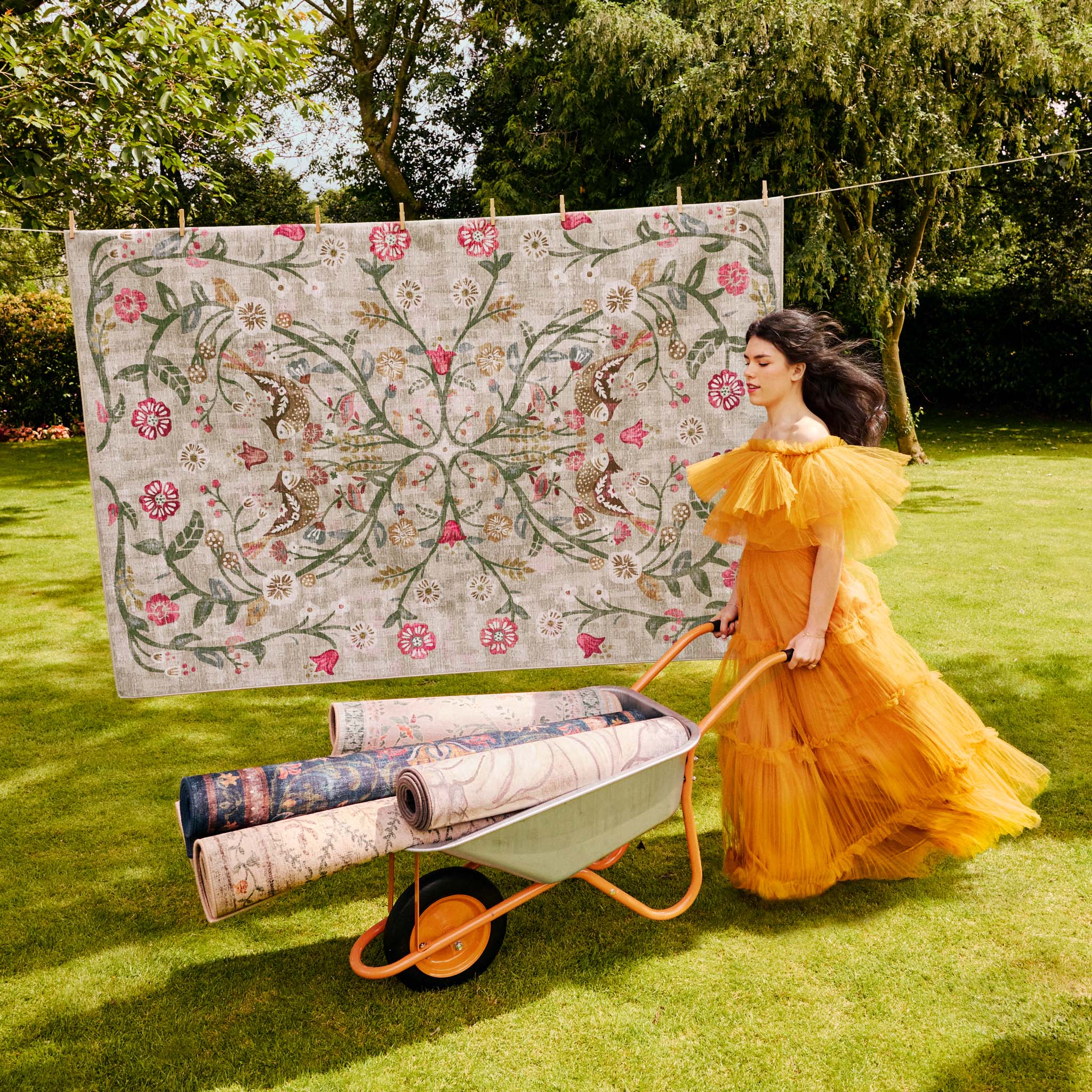 Heritage Garden Eco-Washable Rug - Image 6