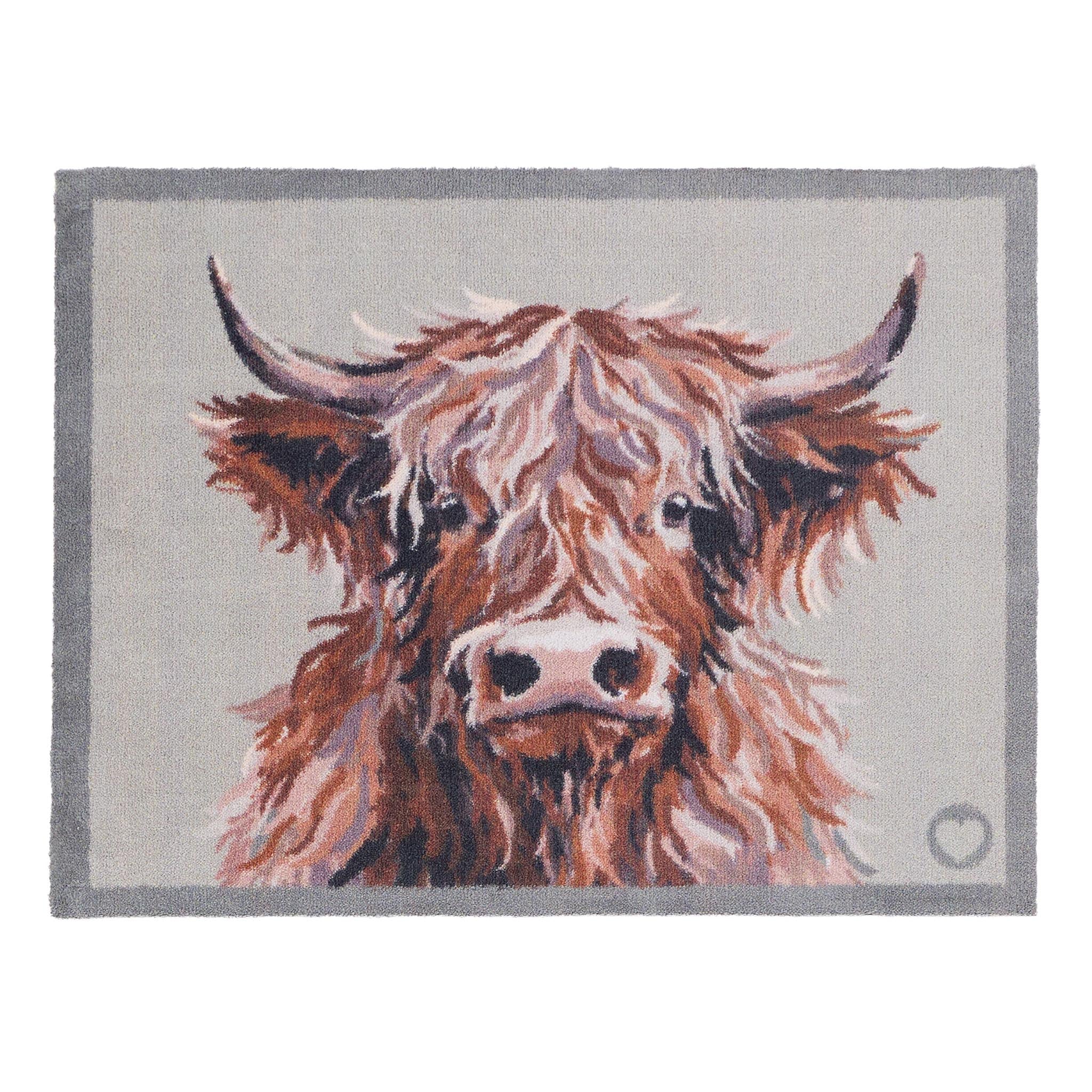 Heritage Highland Cow Washable Doormat