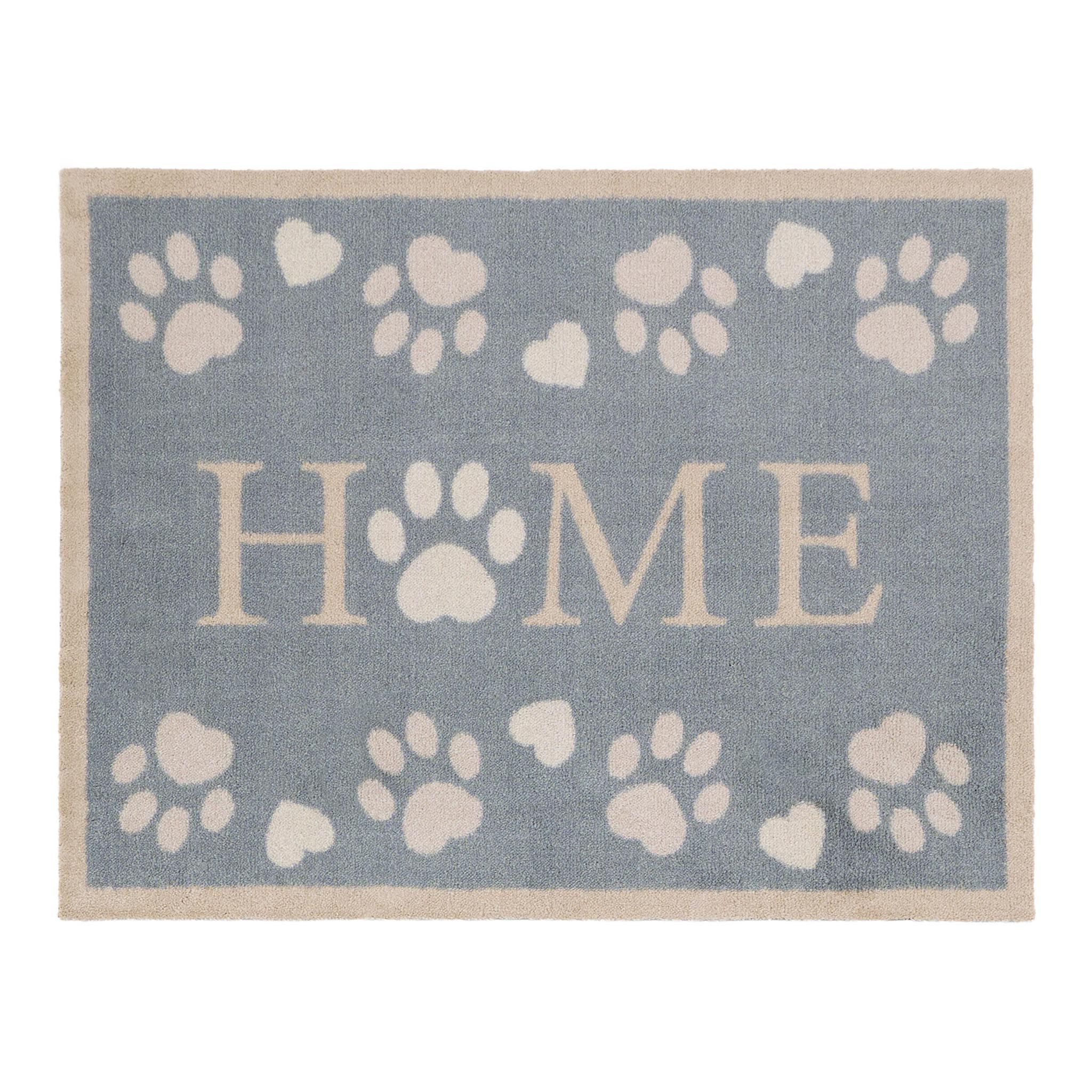 Home Paws Blue Washable Doormat