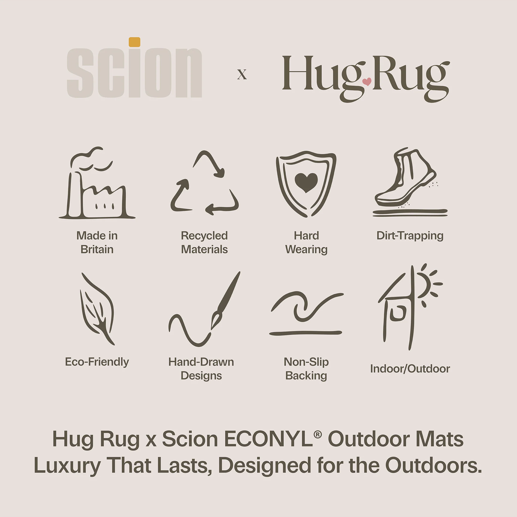 Kukkia Dark Navy Outdoor Doormat - Image 6