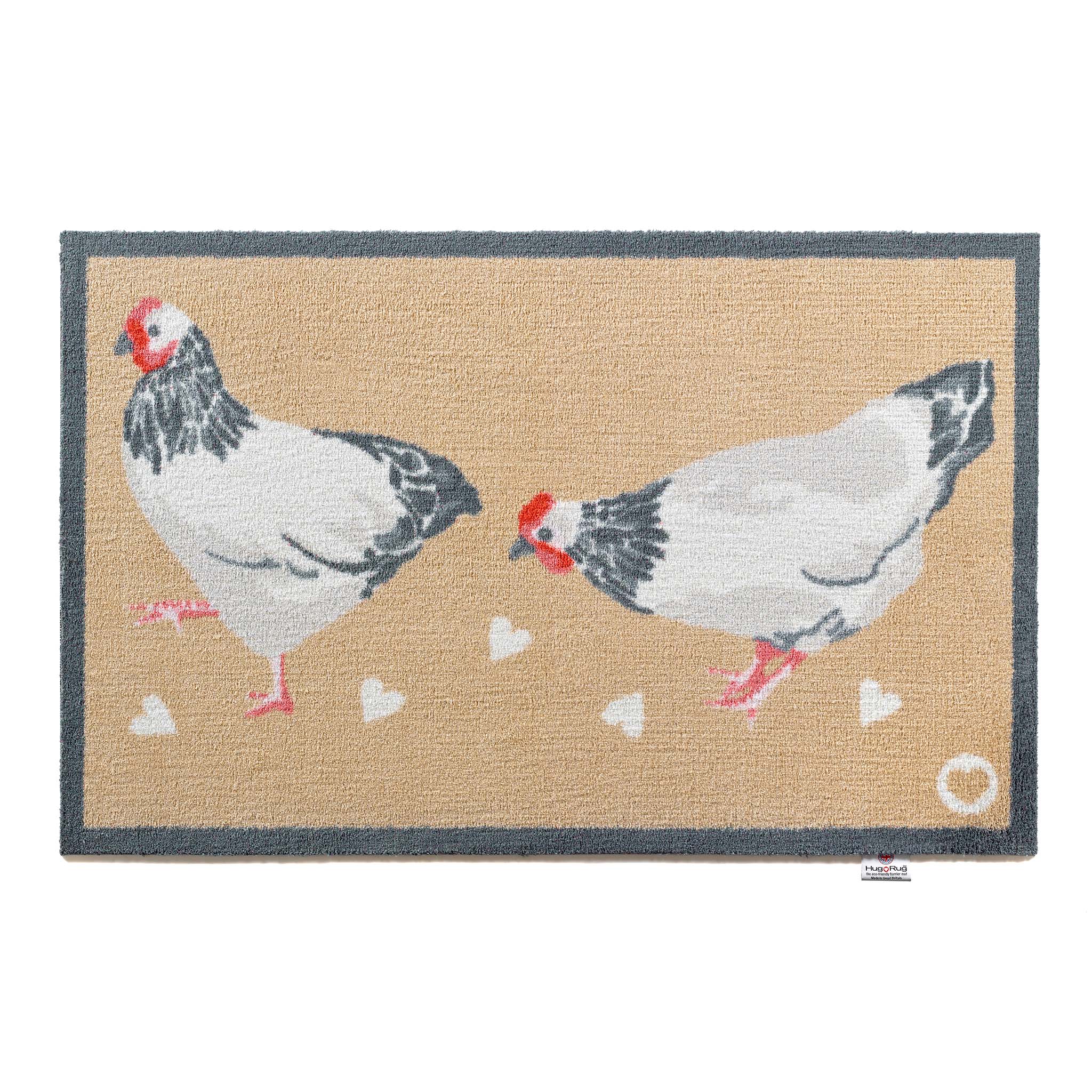 Chicken 1 Beige Washable Doormat - Image 5