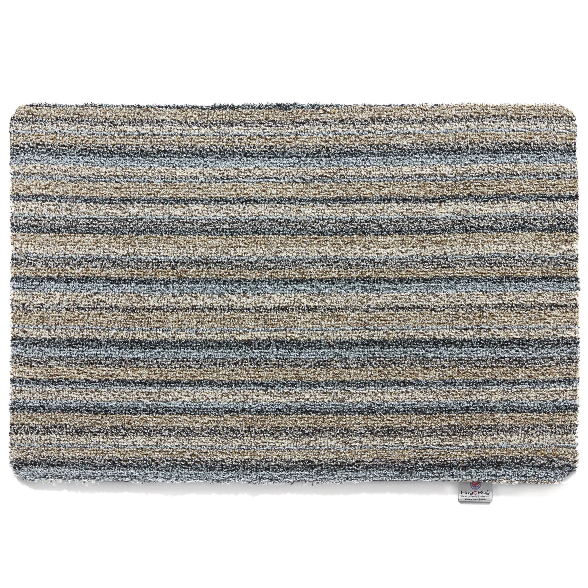 Candy Ribbon Grey Stripe Washable Doormat