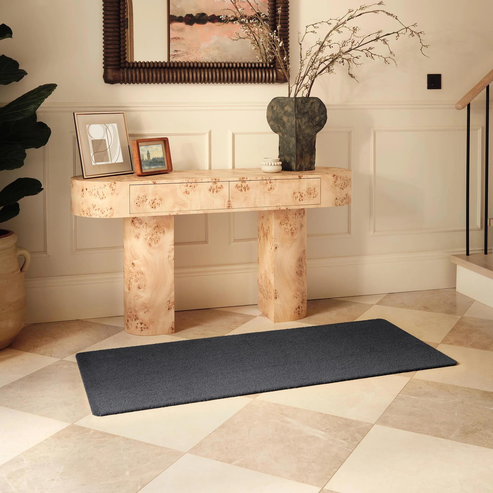 Sense Charcoal Washable Runner - Image 2