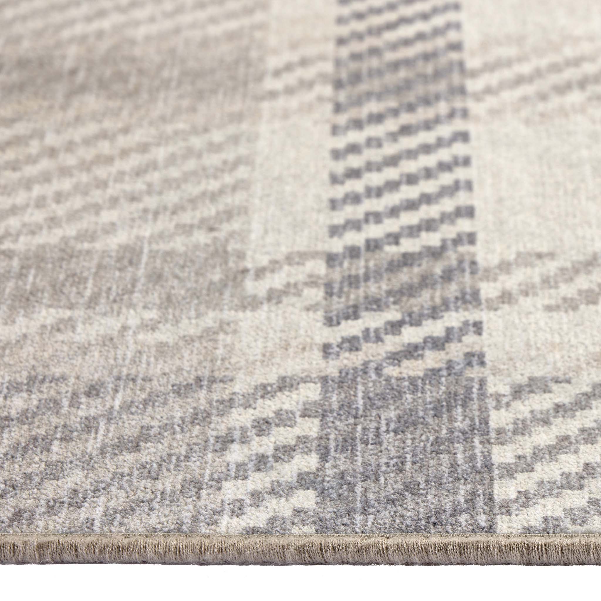 Isla Plaid Neutral Eco-Washable Rug - Image 6