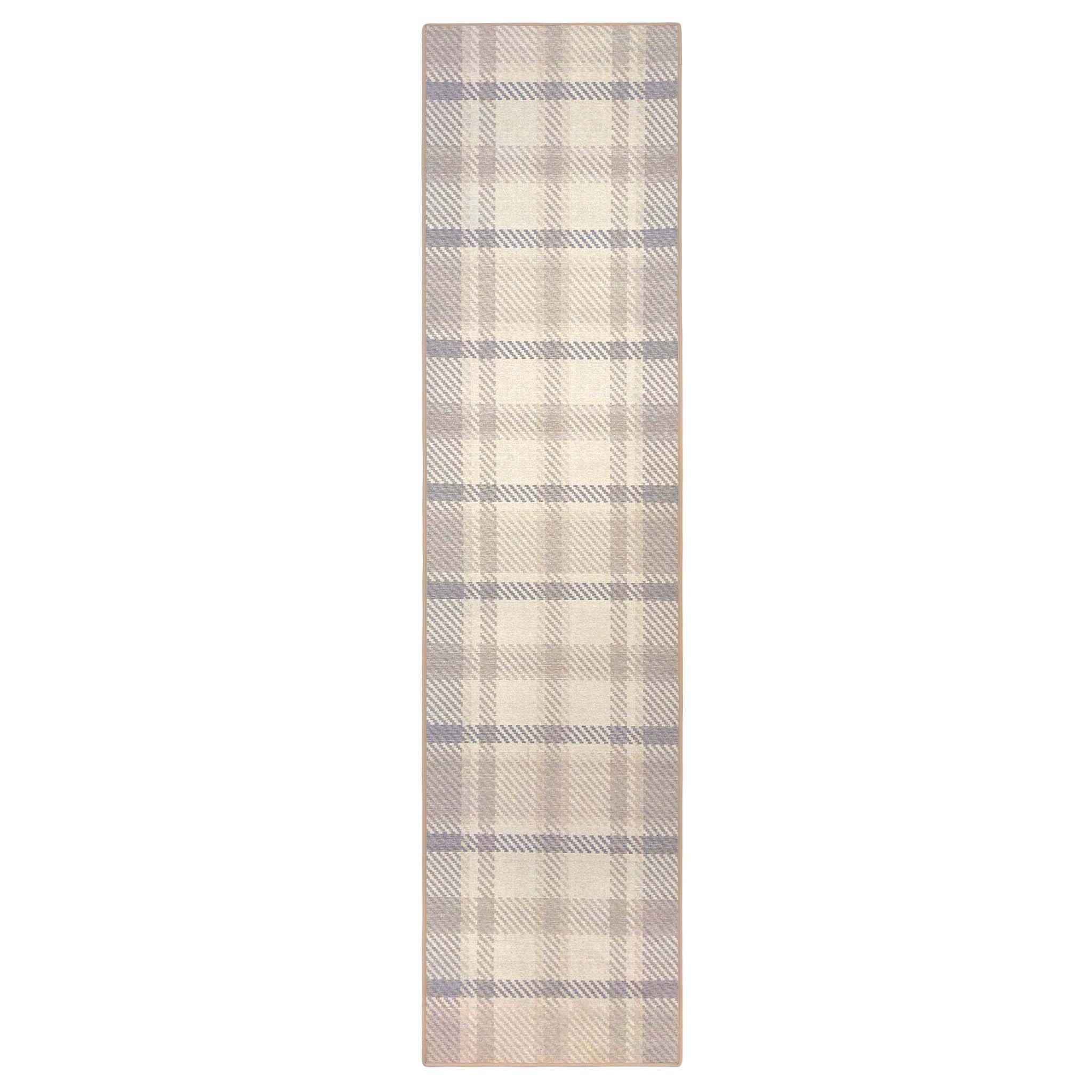 Isla Plaid Neutral Eco-Washable Runner - Image 3