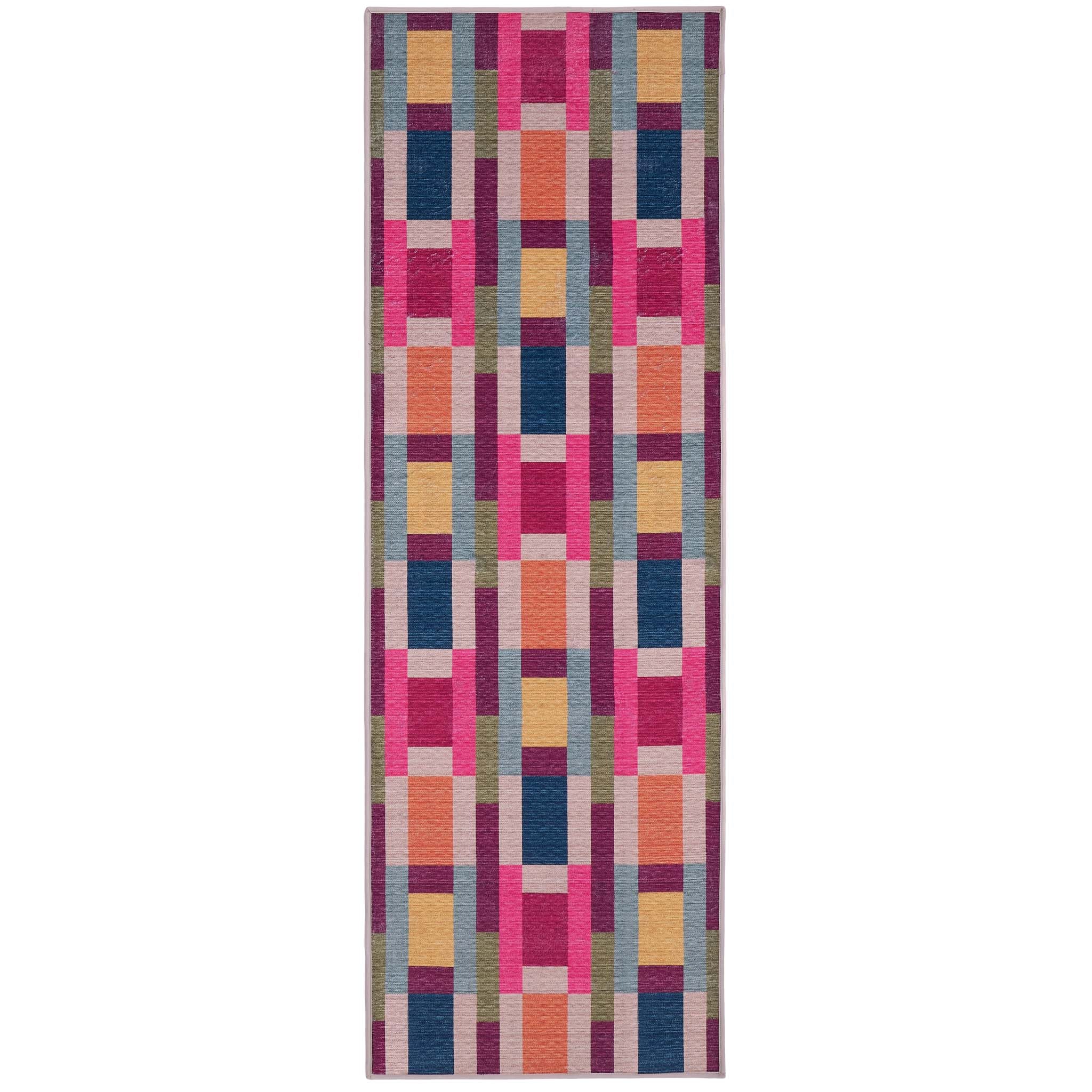 Jude Geo Weave Bright Eco-Washable Runner