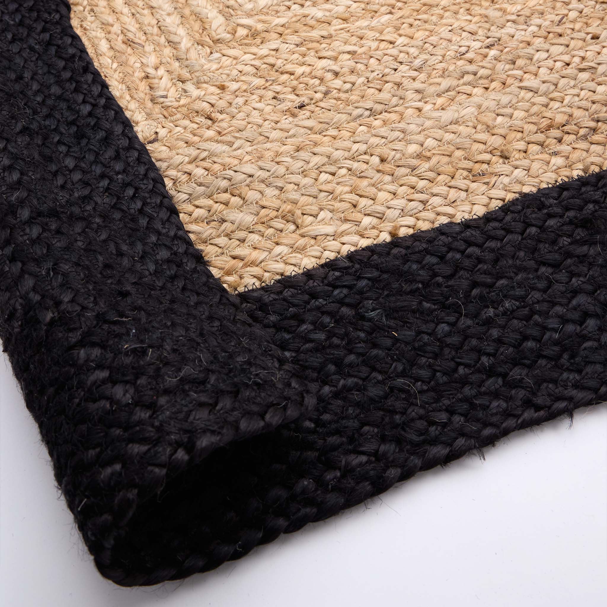 Jute Border Rug Black - Image 7