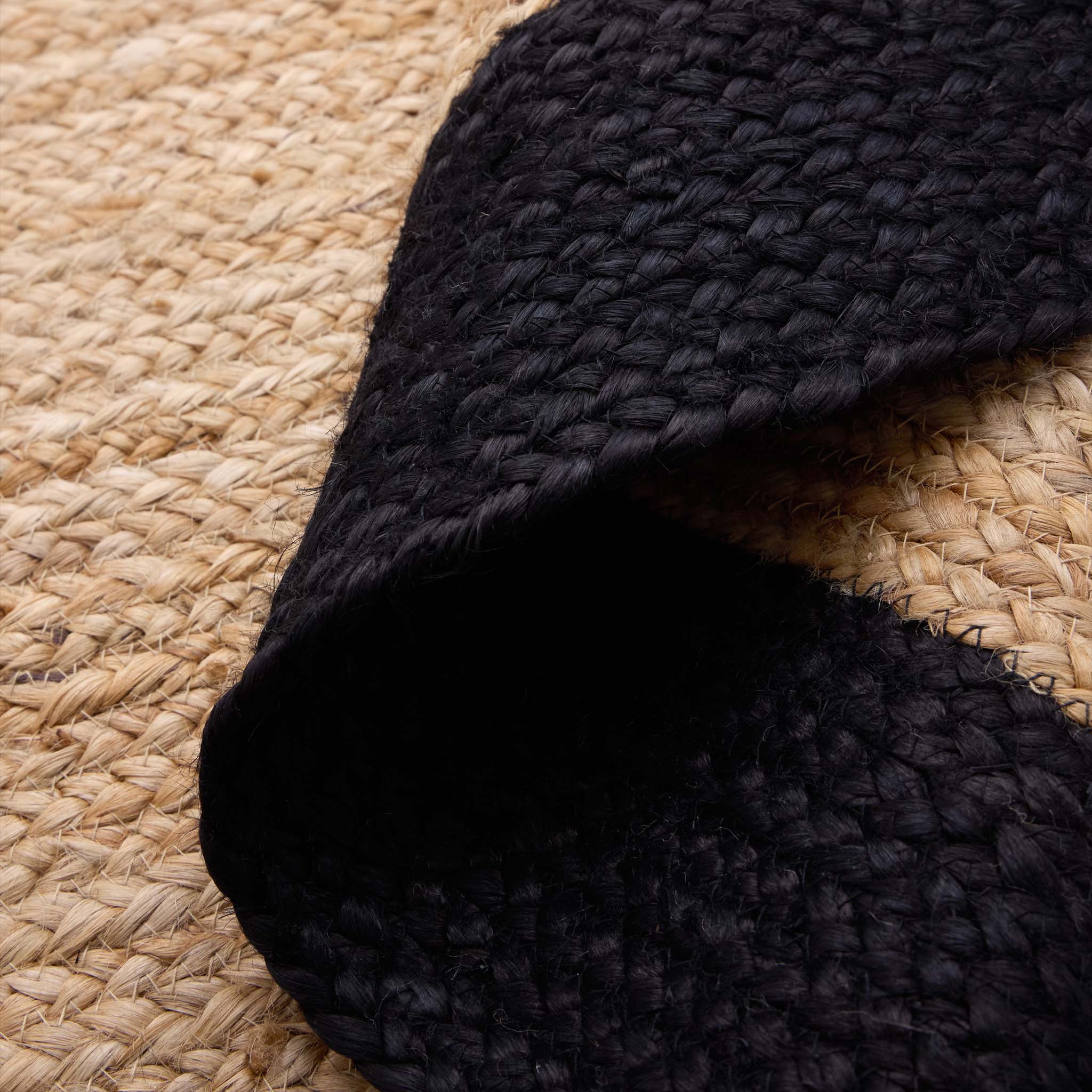 Jute Border Rug Black - Image 9