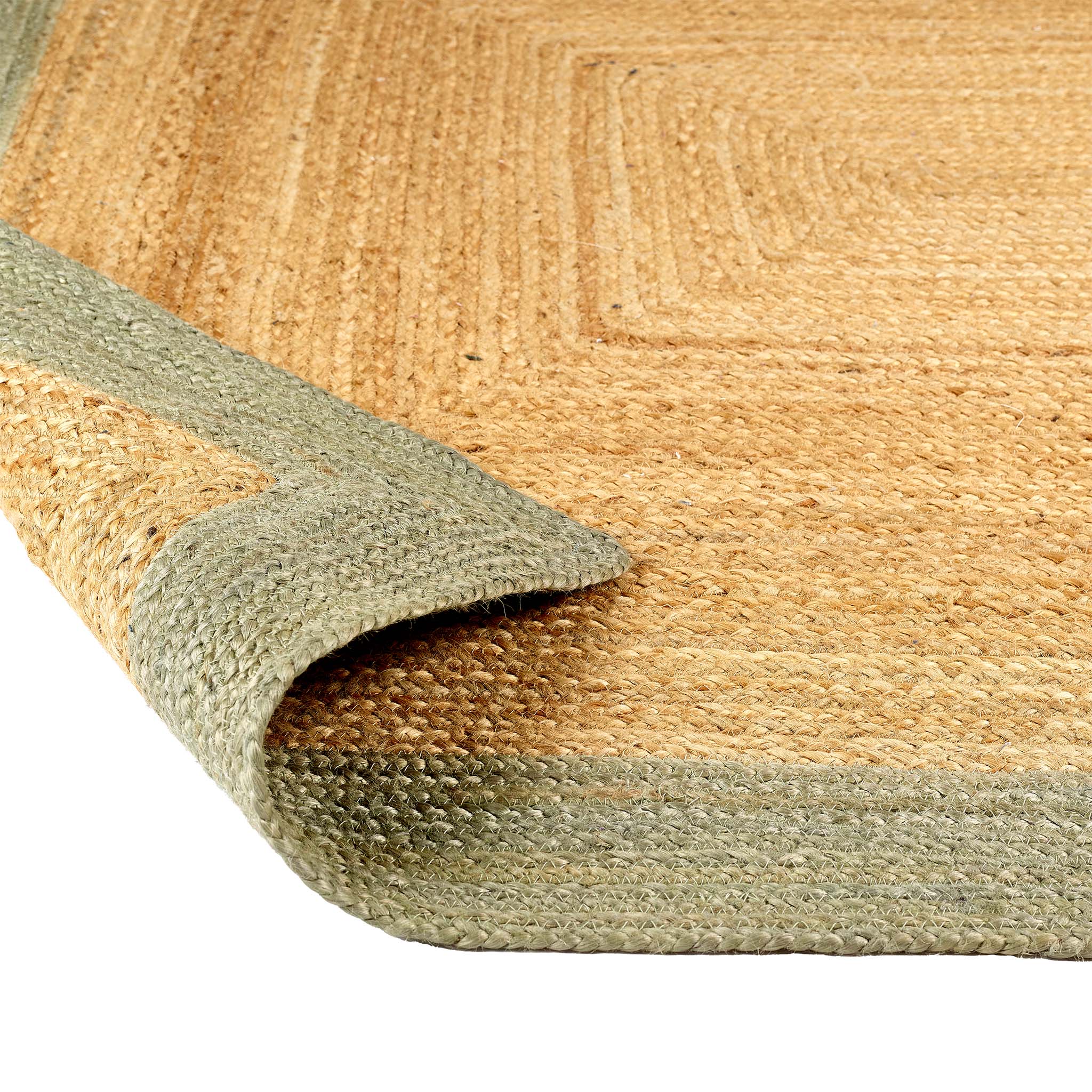 Jute Border Rug Sage Green - Image 7