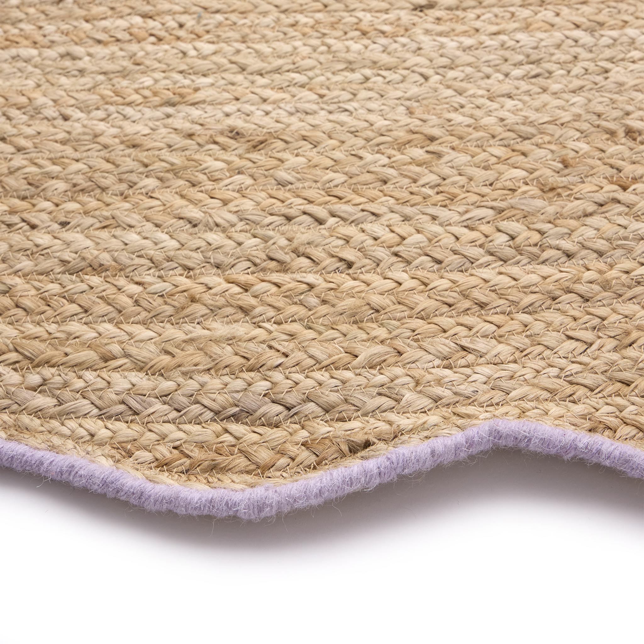 Jute Scalloped Edge Runner Lilac - Image 3