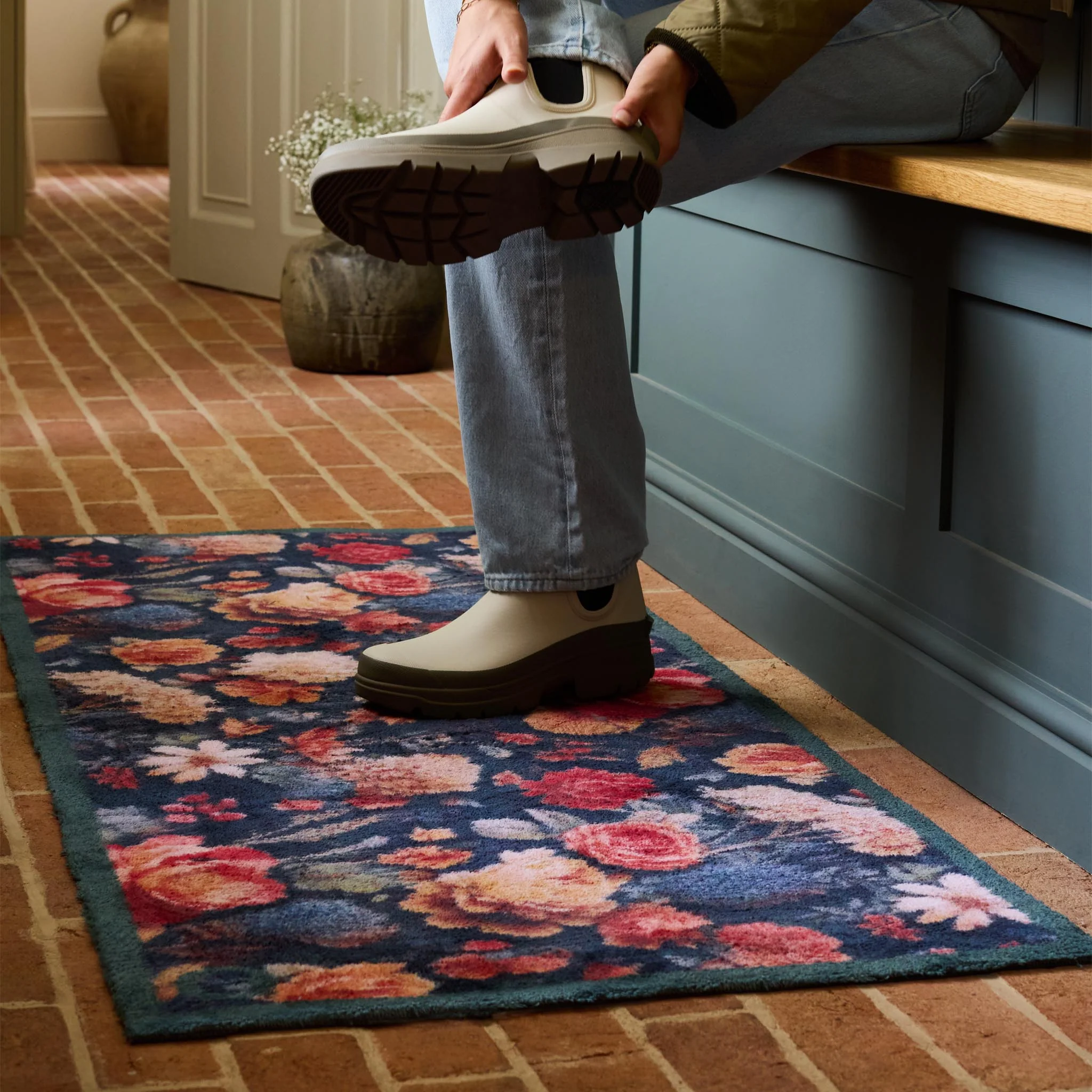 Midnight Blooms Washable Runner - Image 2
