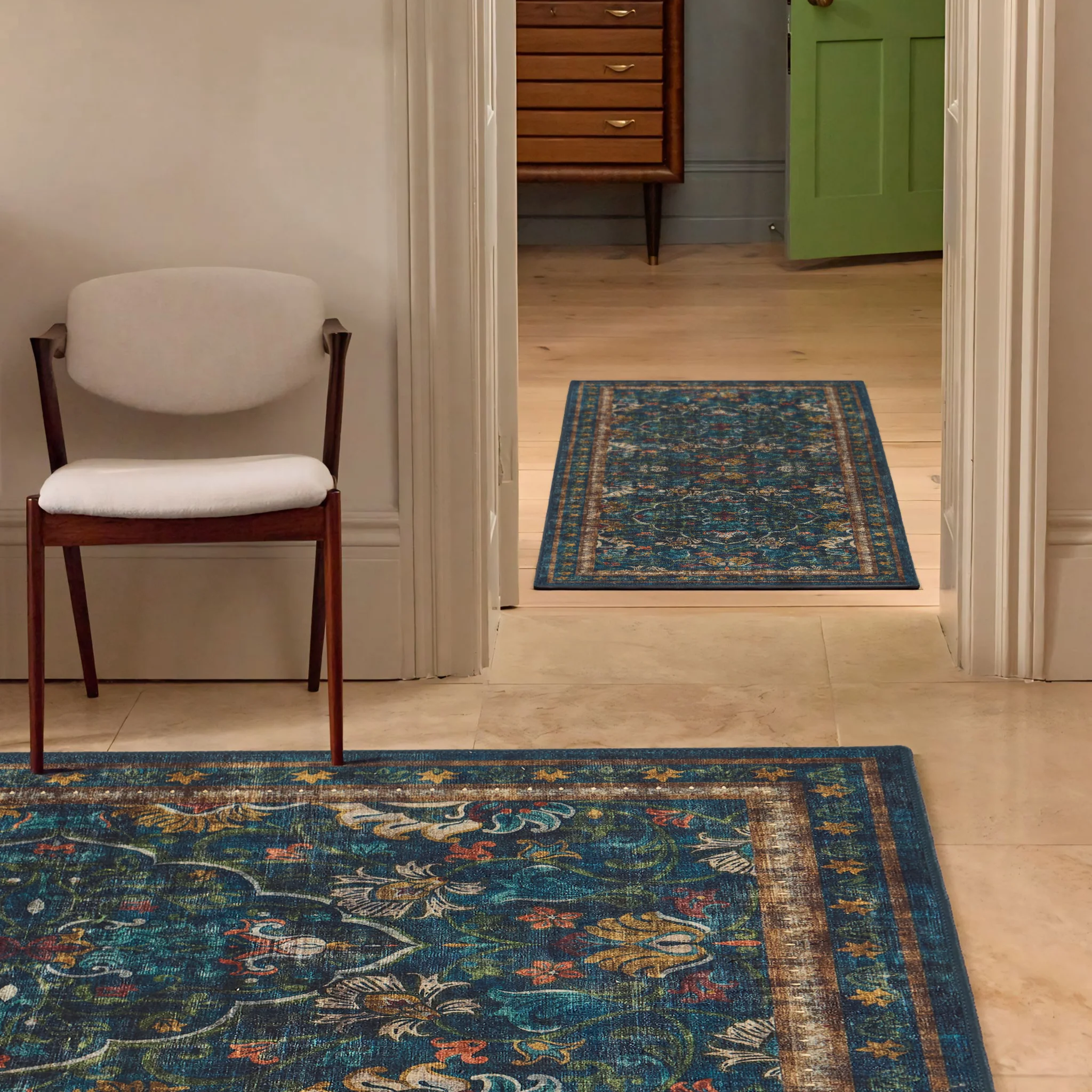 Midnight Paisley Eco-Washable Runner - Image 3