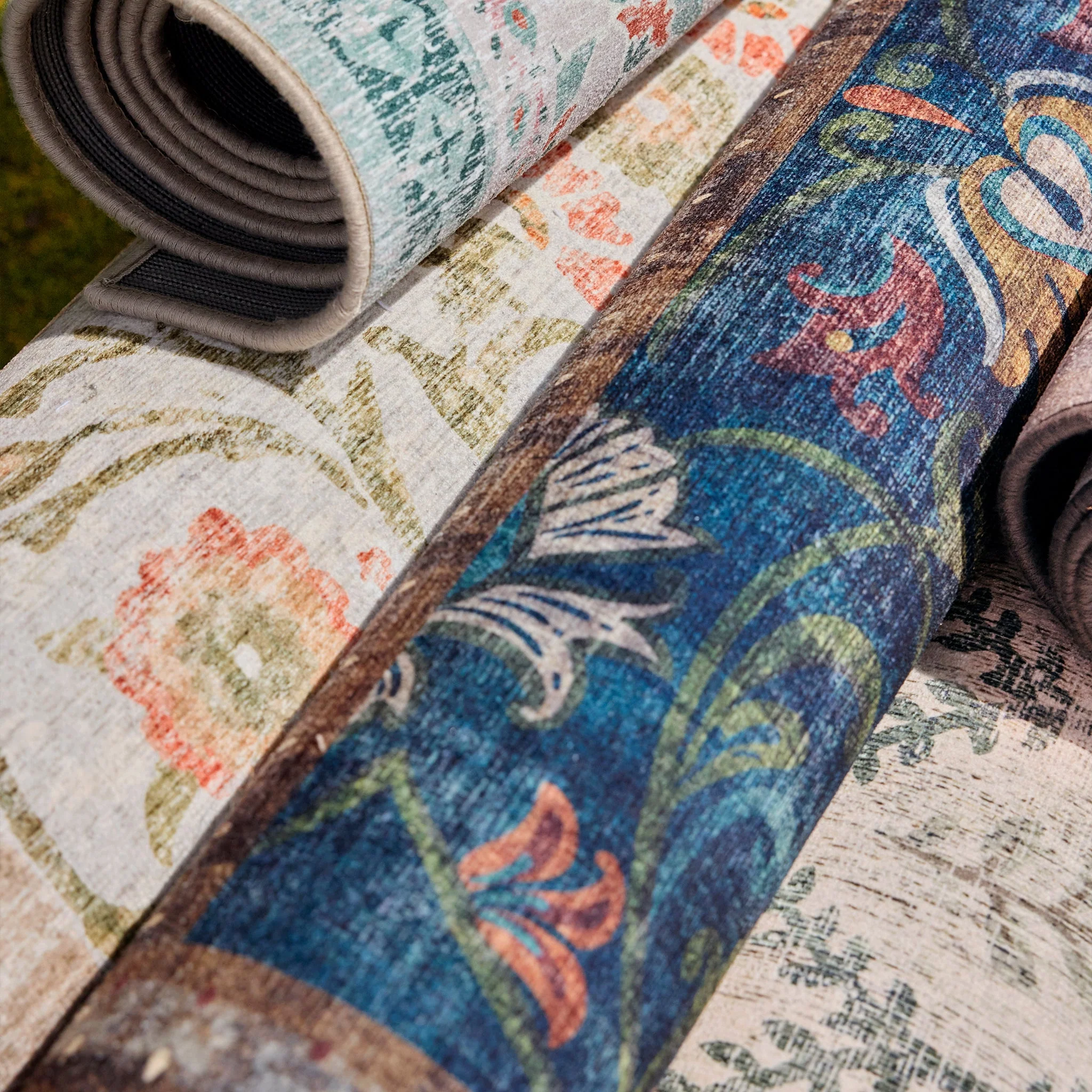 Midnight Paisley Eco-Washable Rug - Image 4