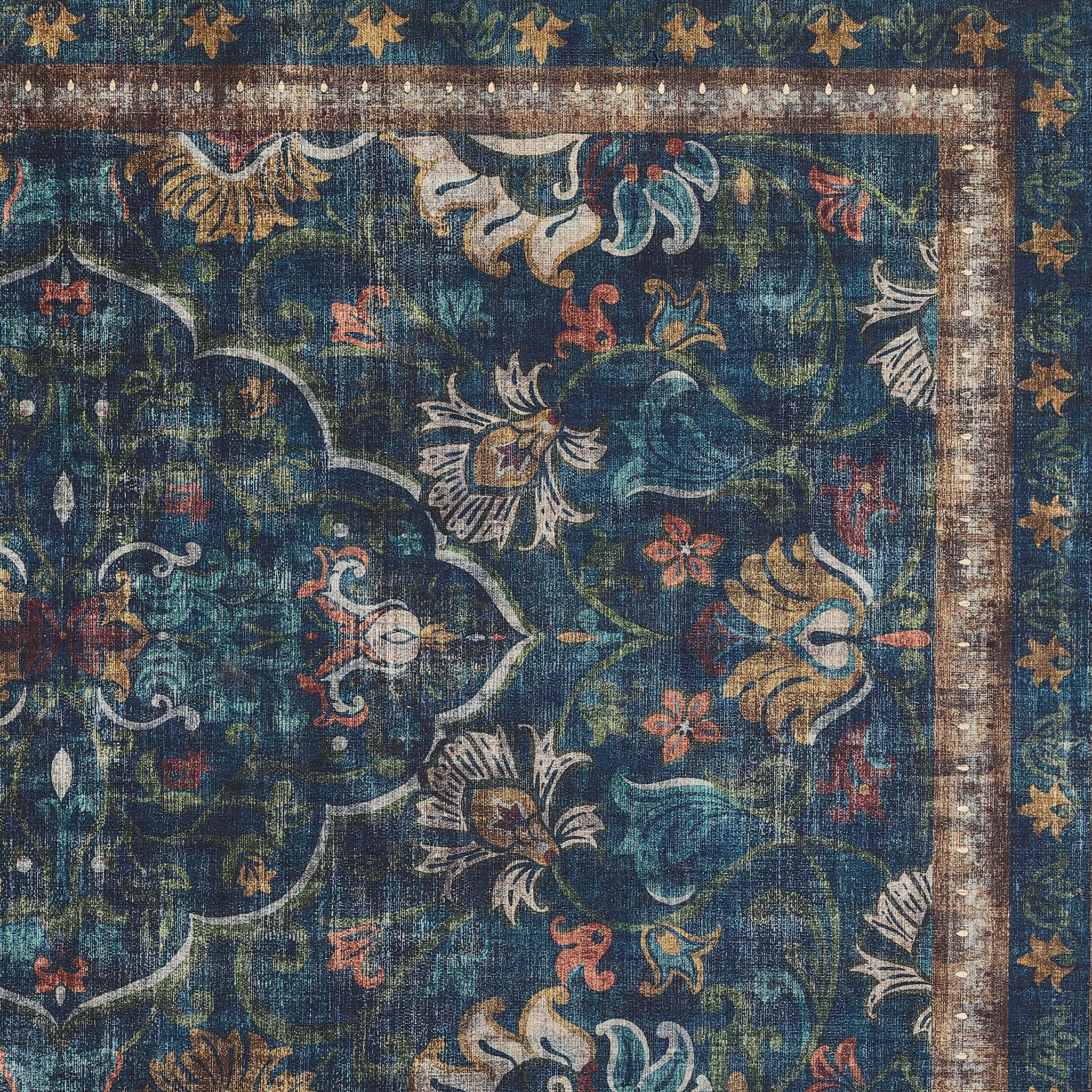 Midnight Paisley Eco-Washable Rug - Image 5