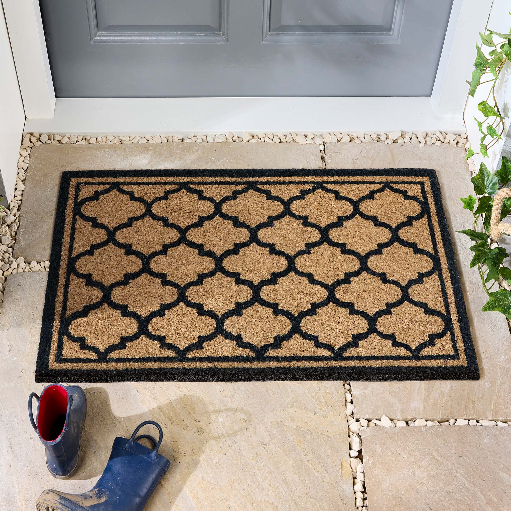 Moroccan Tile Coir Doormat - Image 2