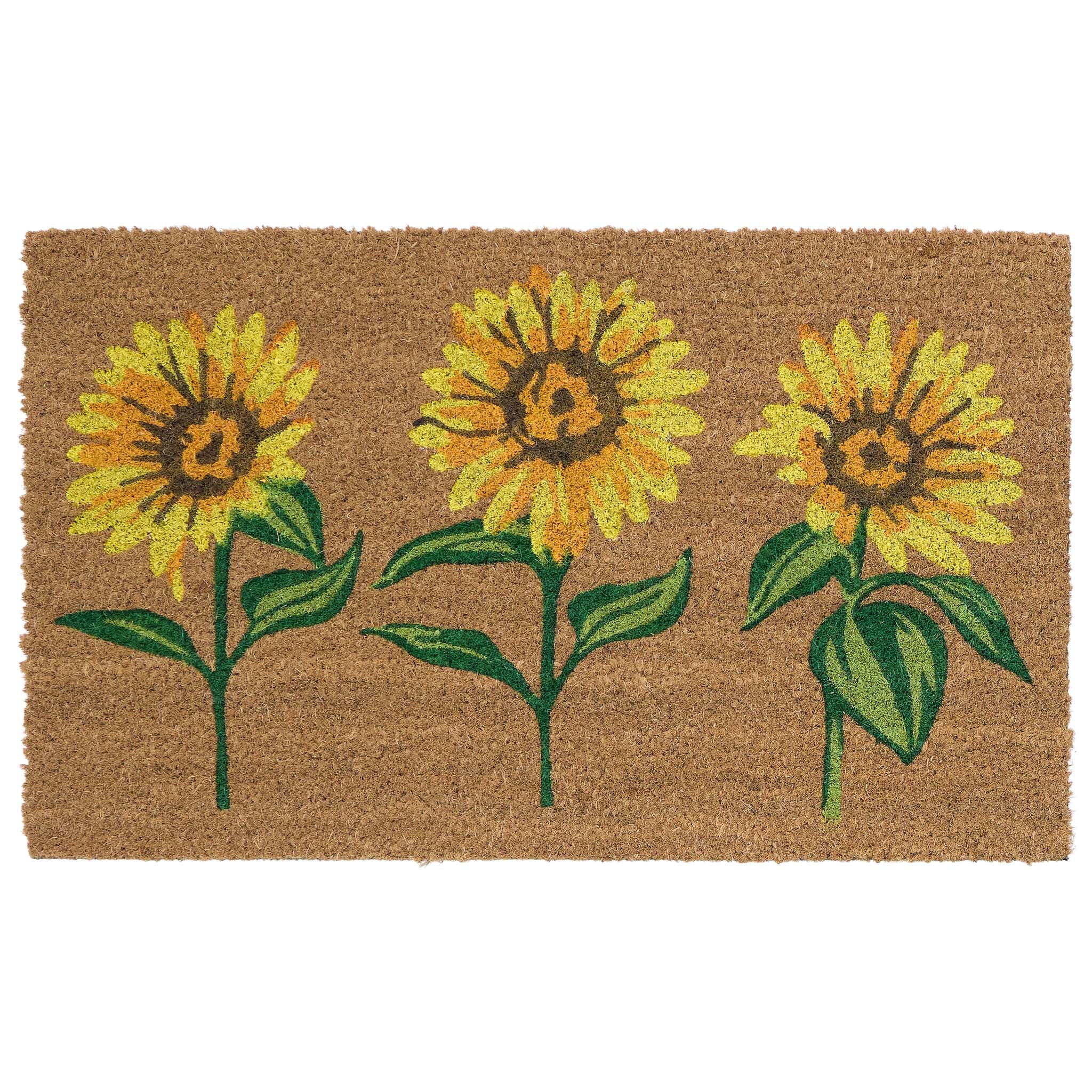 Multi Sunflowers Coir Doormat