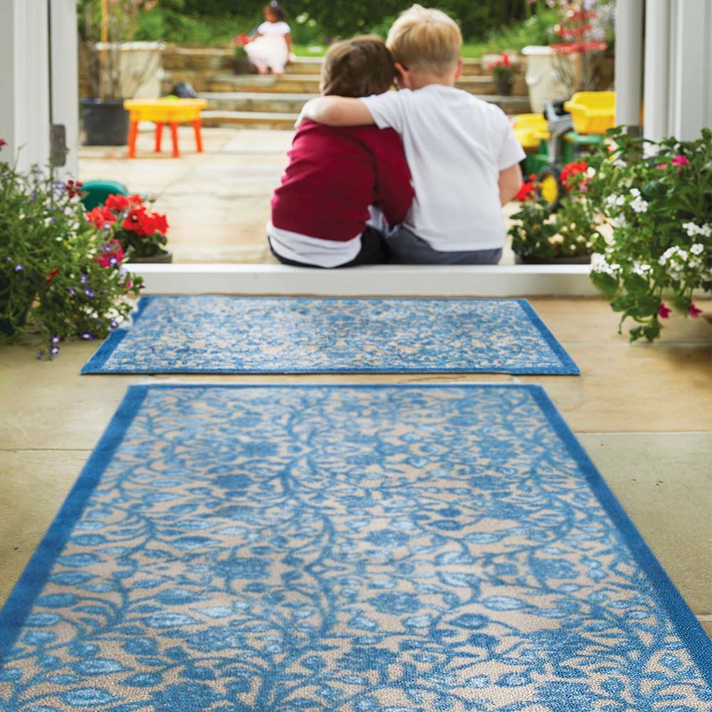 Nature 33 Blue Washable Runner - Image 2