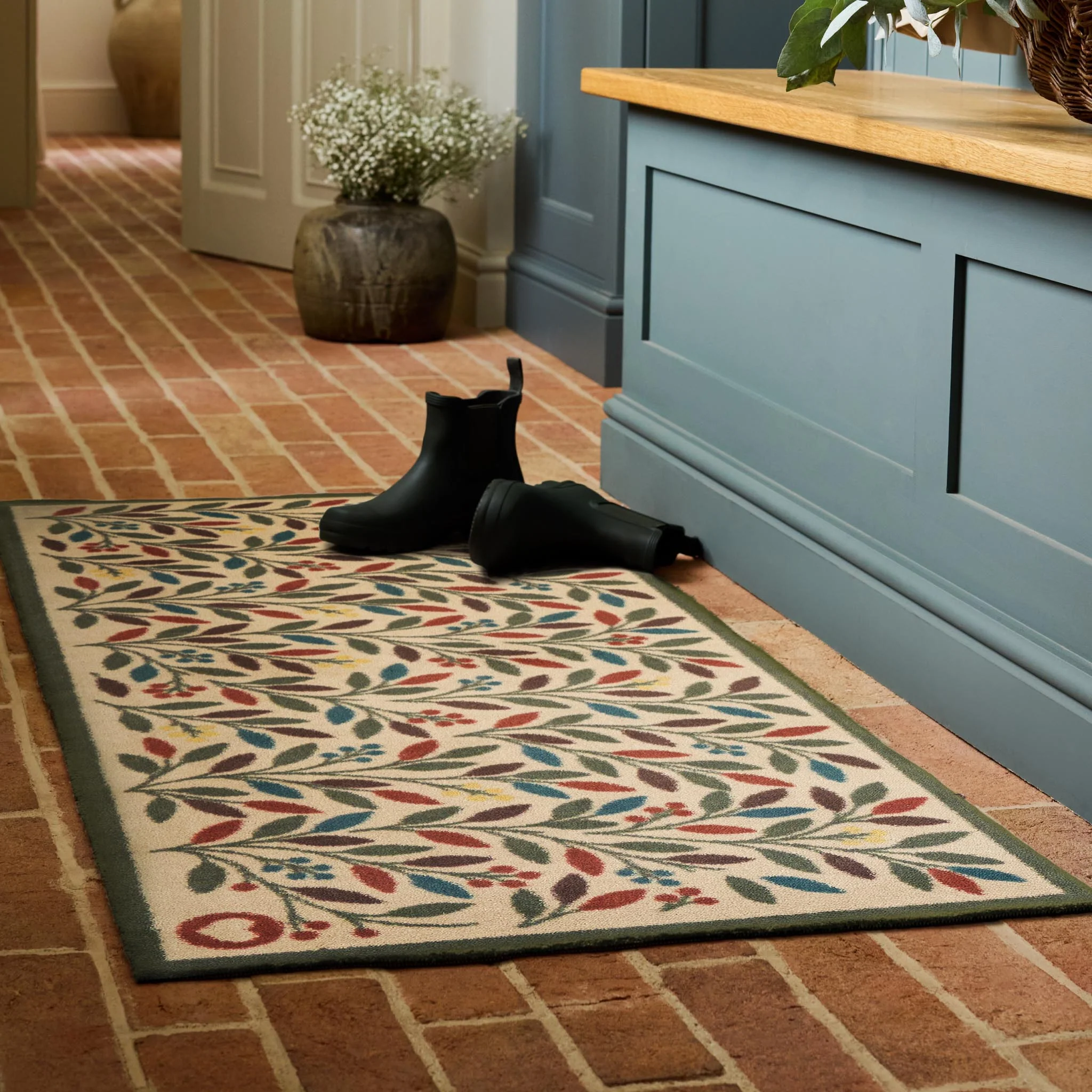 Olive Branch Washable Runner - Image 2